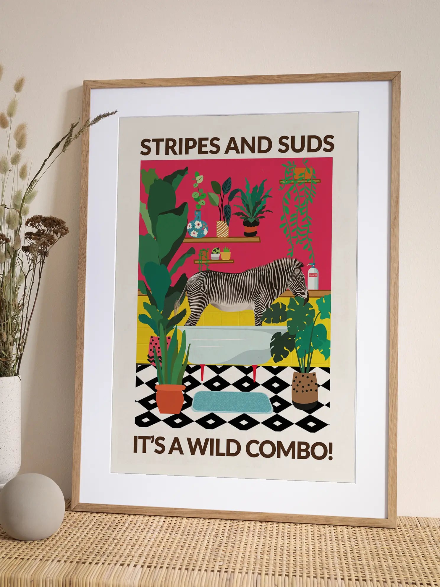 Stripes and Suds Poster
