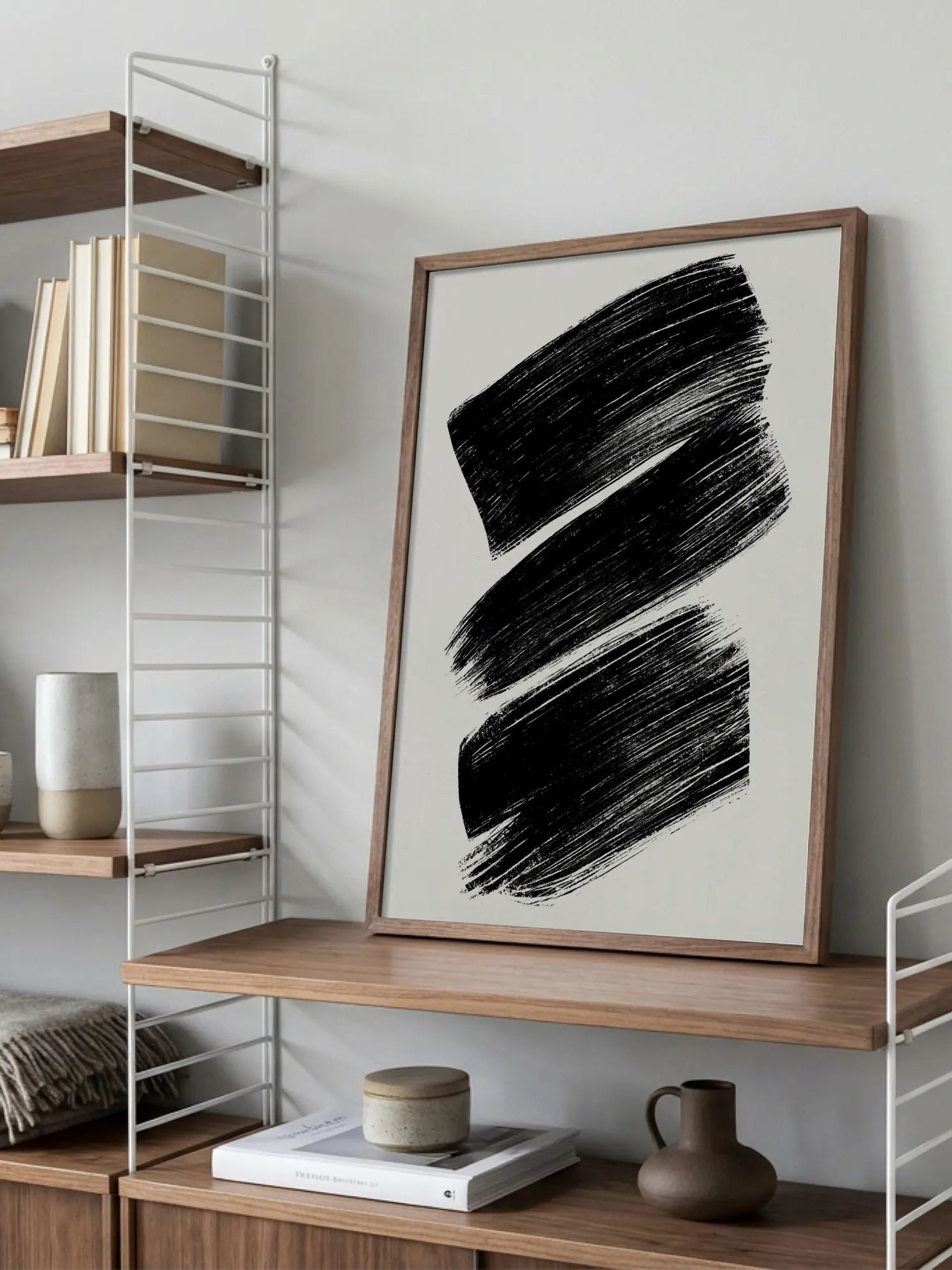 Stripes Of Char Poster