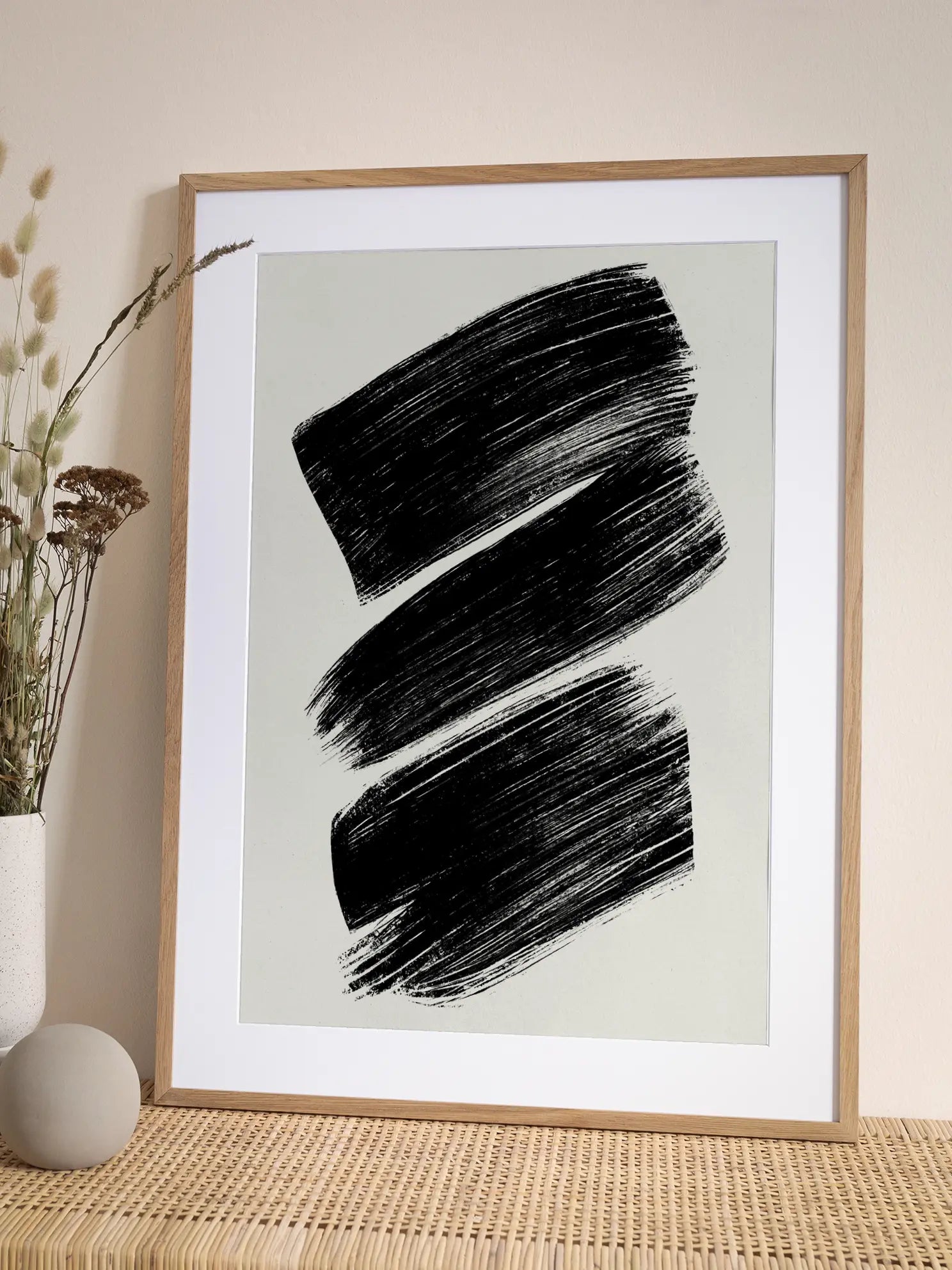 Stripes Of Char Poster