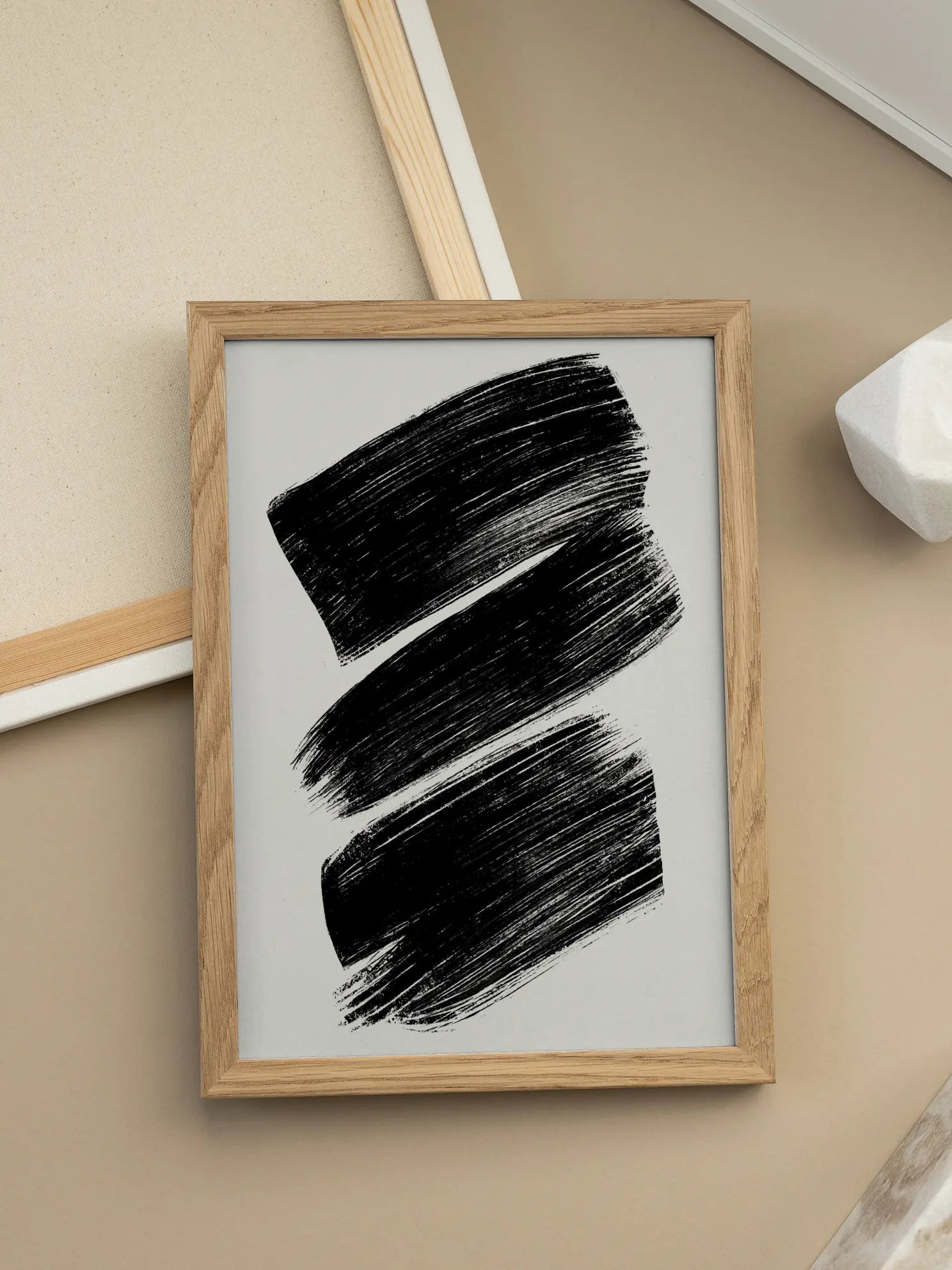 Stripes Of Char Poster