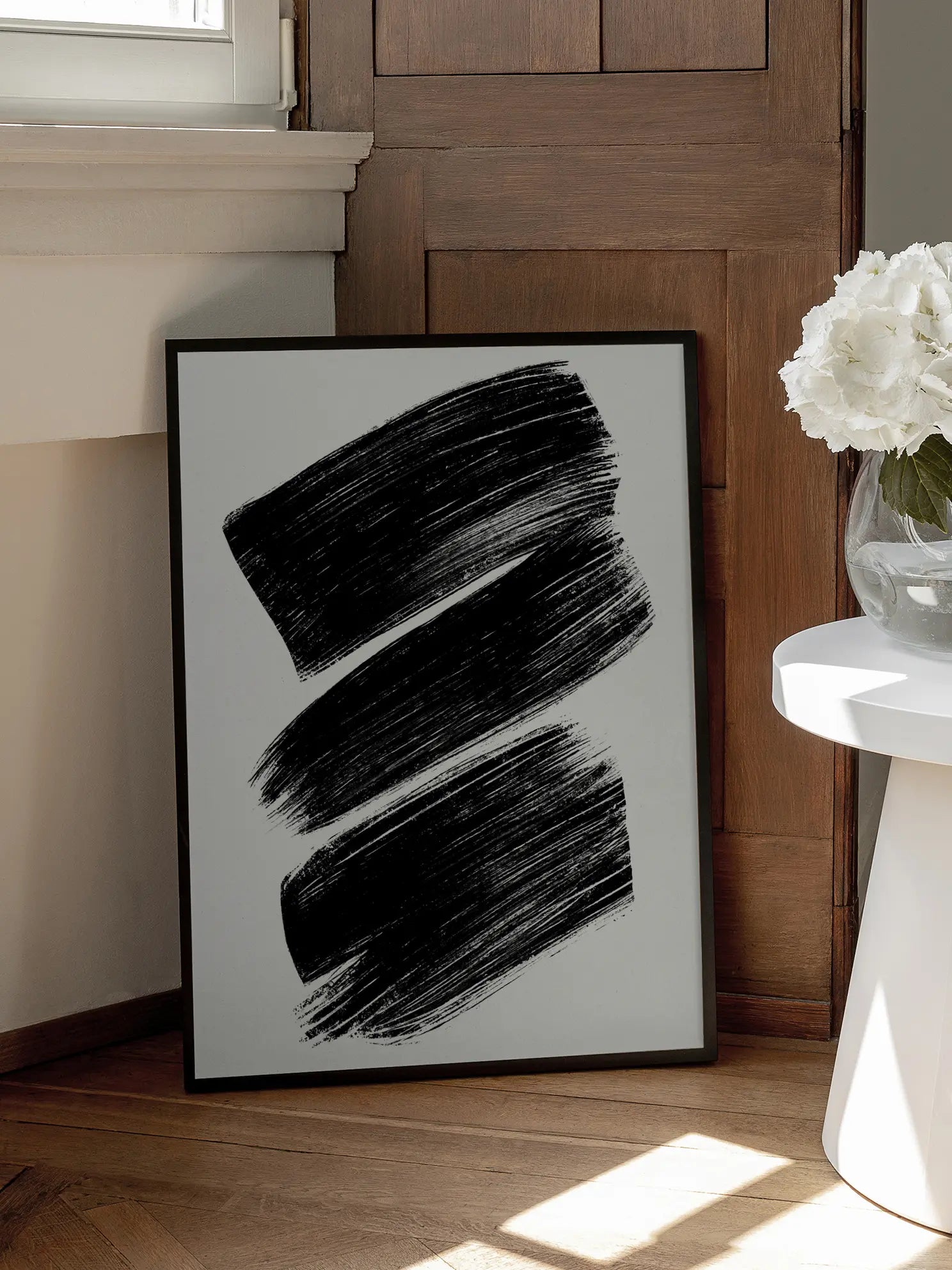 Stripes Of Char Poster