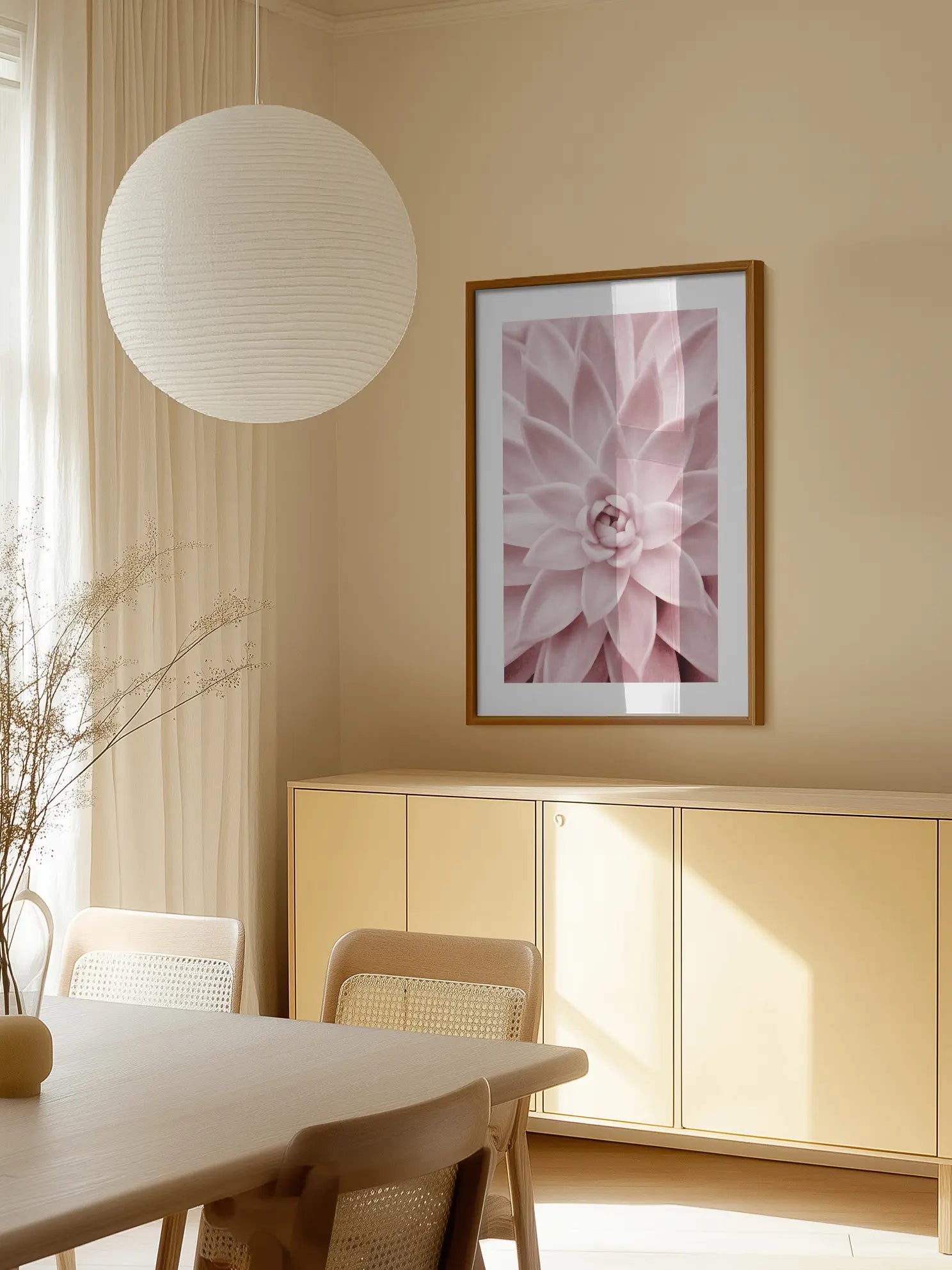Succulent Symmetry Poster