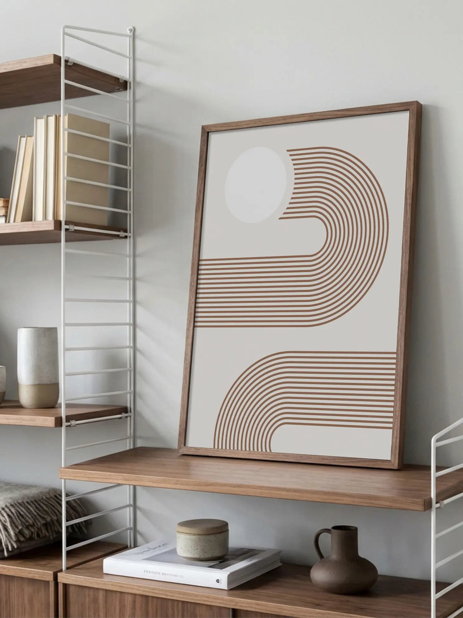 Sun and Lines Poster