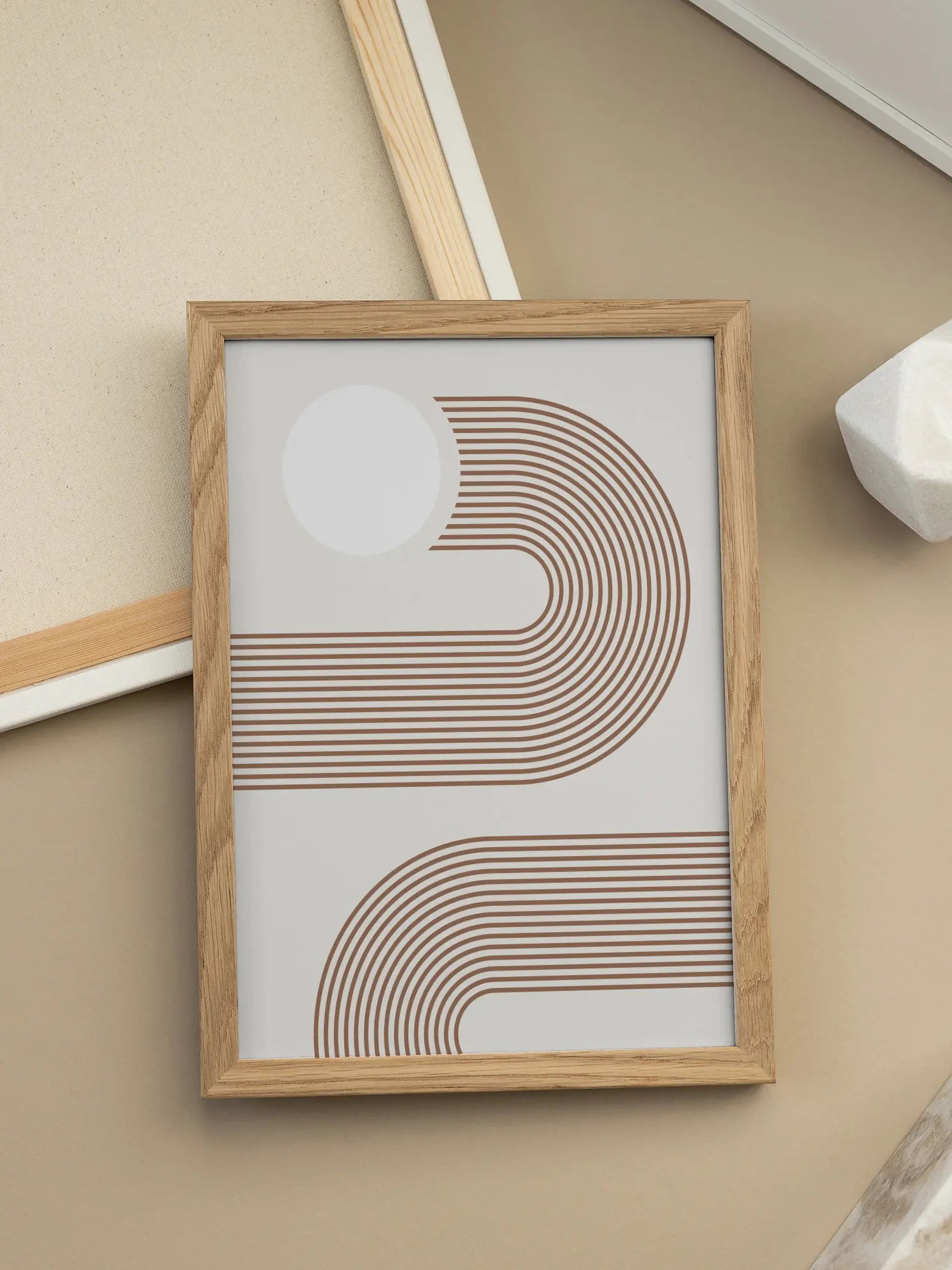 Sun and Lines Poster