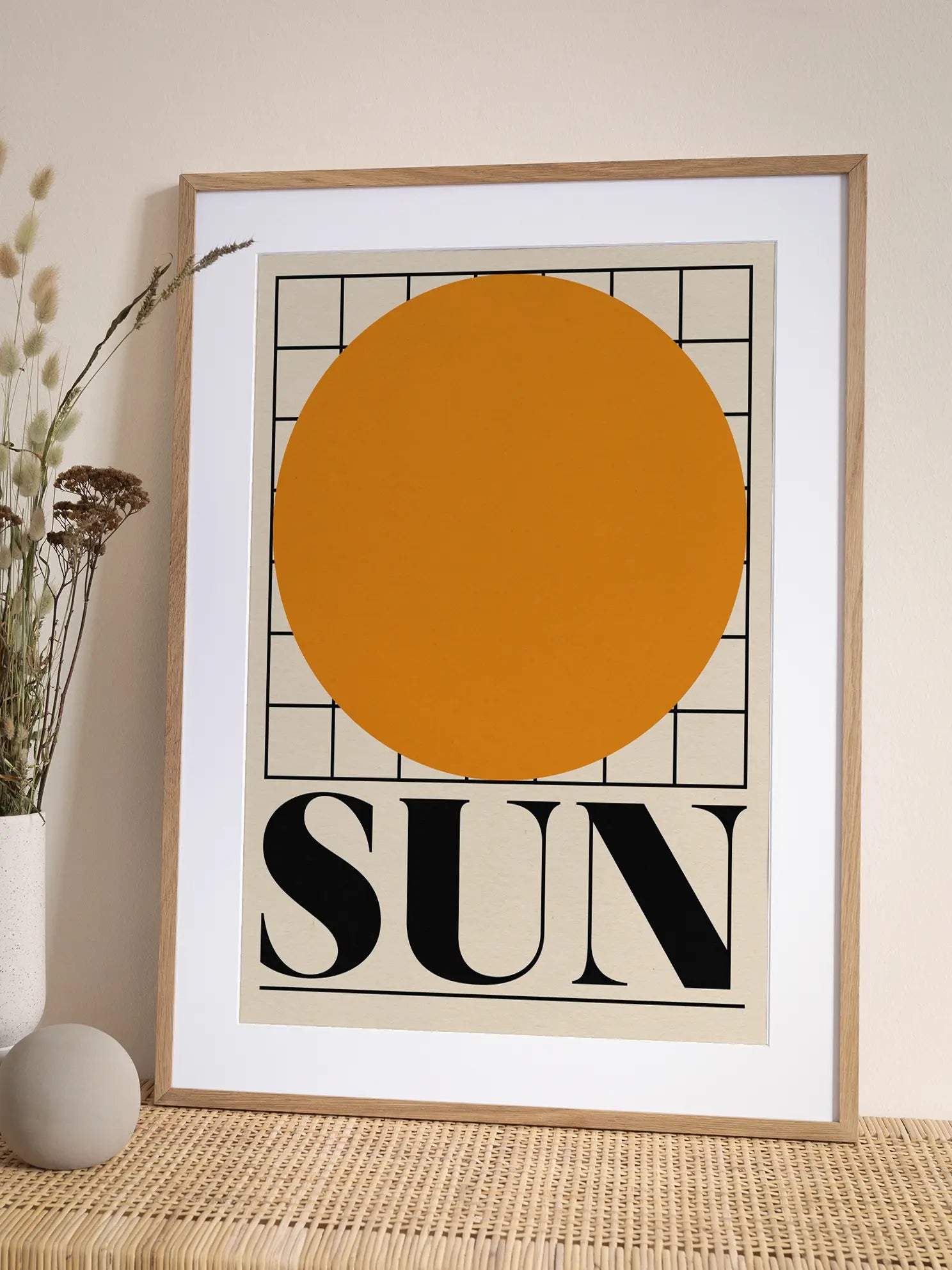 Sun Graphic Poster