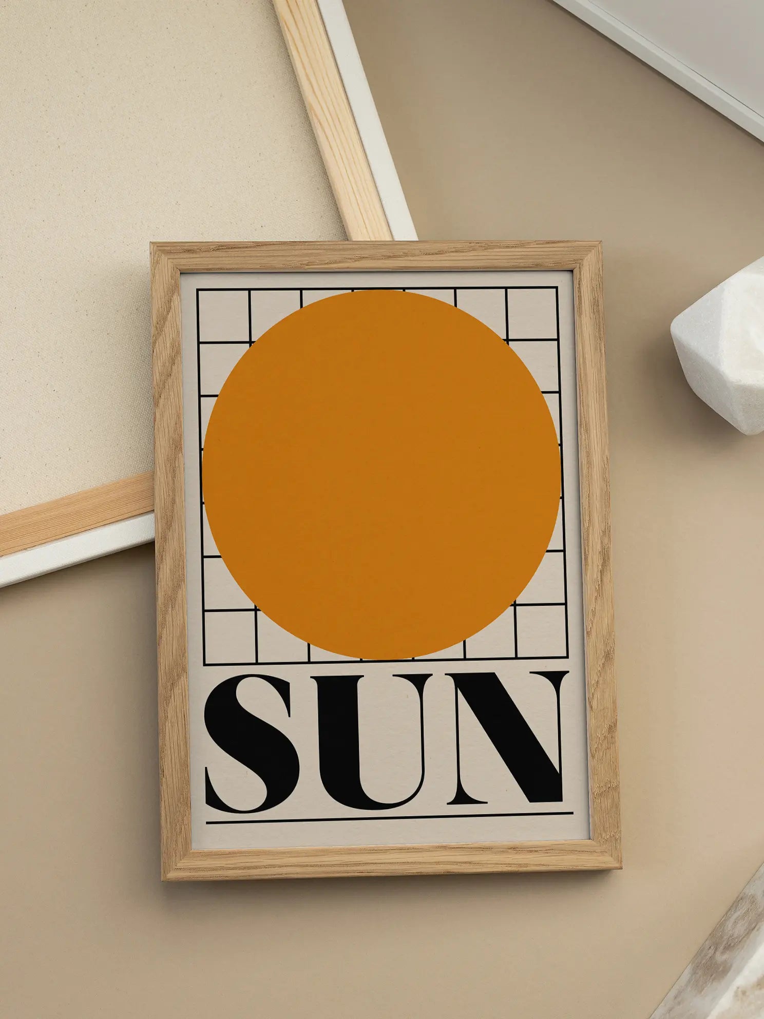 Sun Graphic Poster
