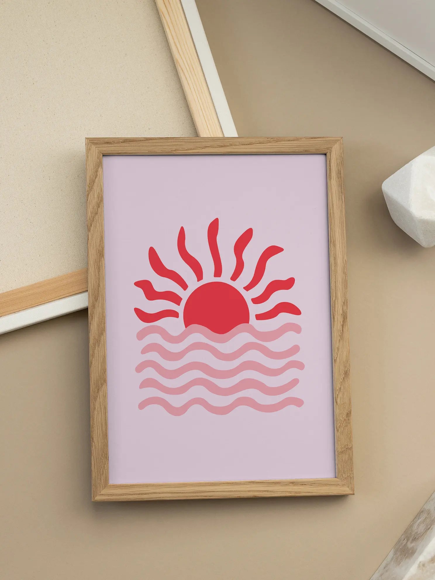 Sun Waves Poster