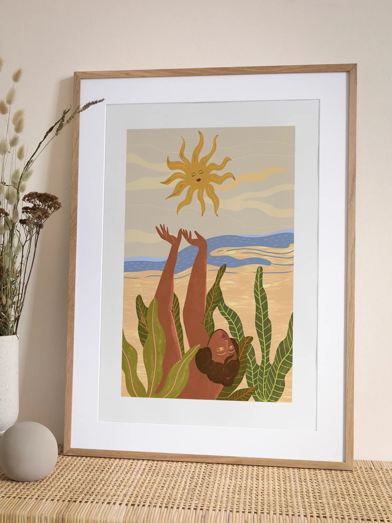 Sunbathing Poster
