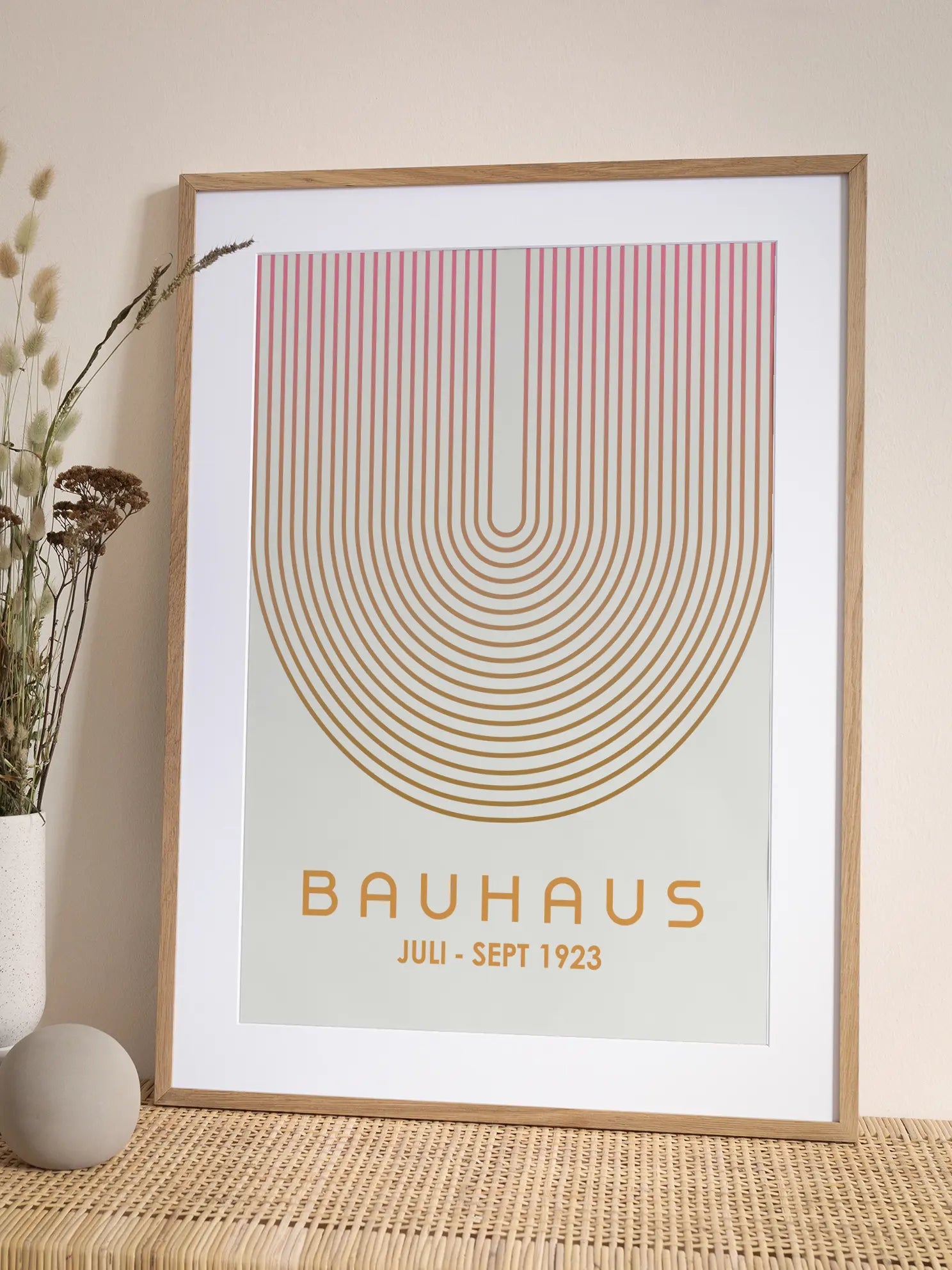 Sunlit Arcs — Bauhaus 1923 Poster