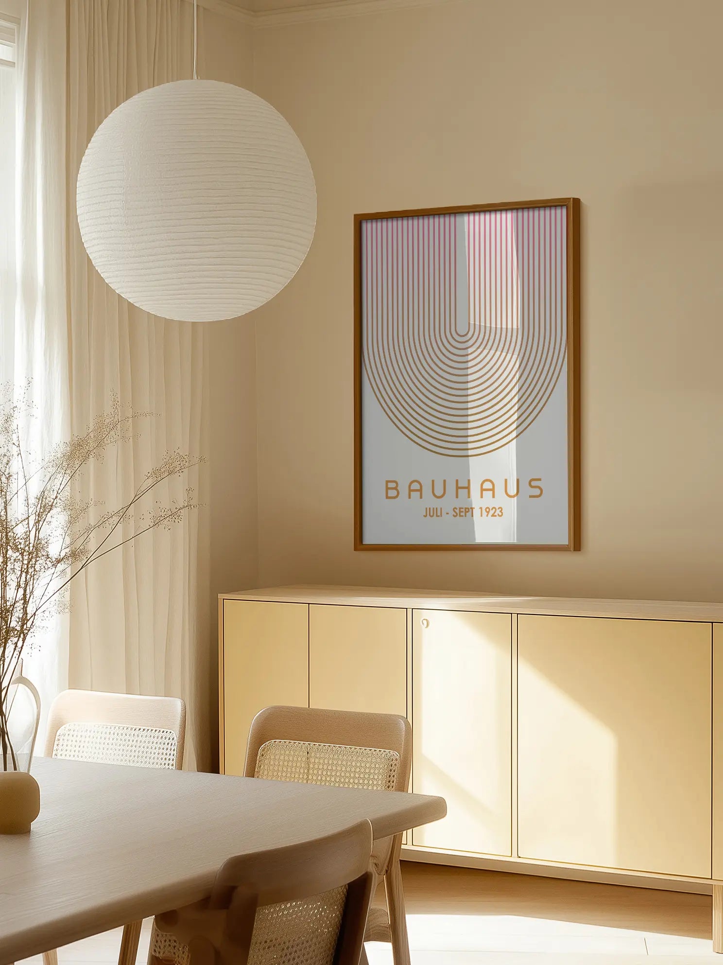 Sunlit Arcs — Bauhaus 1923 Poster