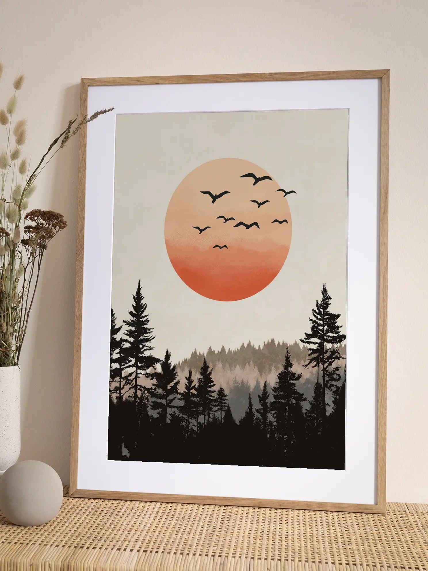 Sunset Flight Poster