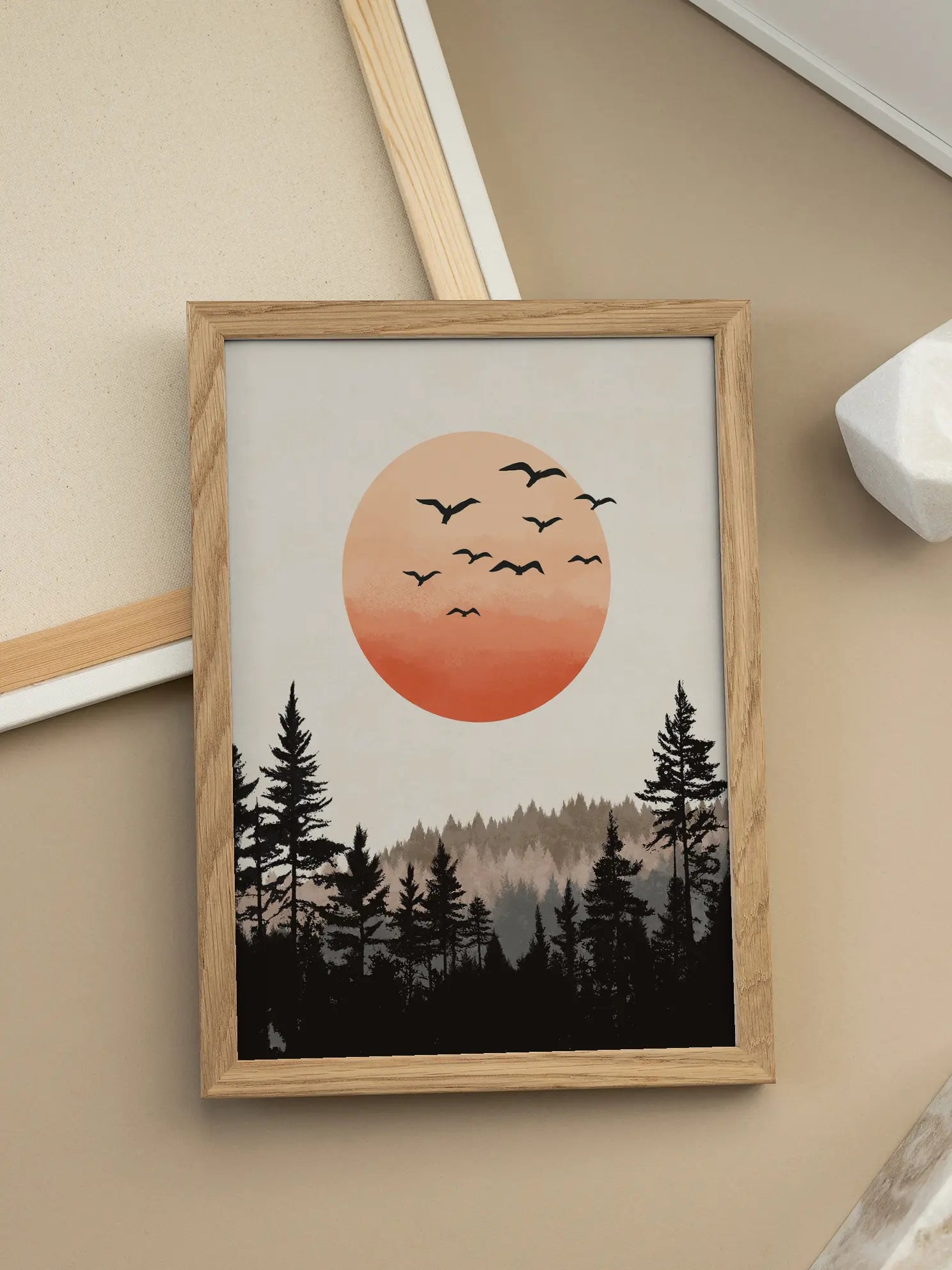 Sunset Flight Poster