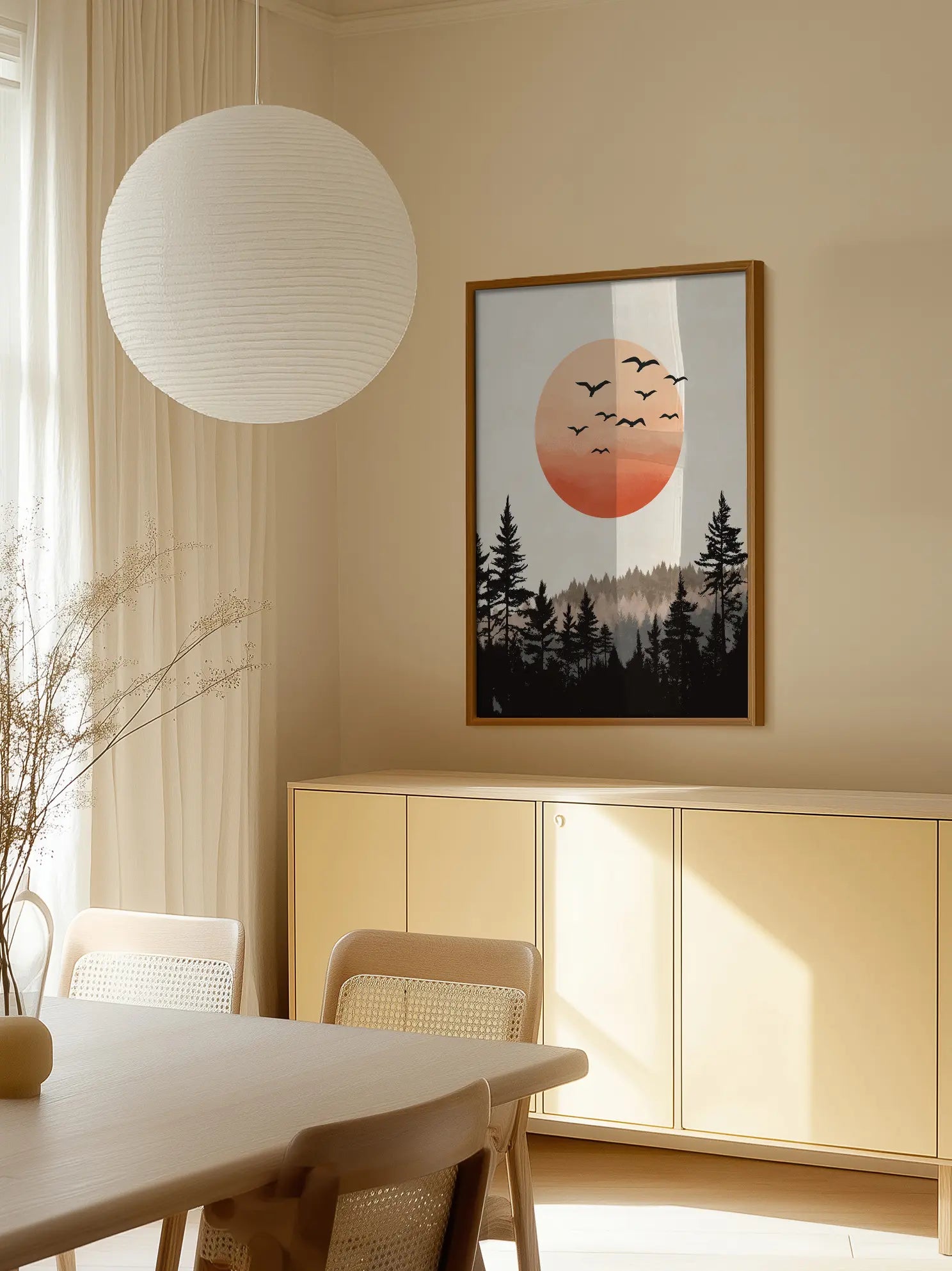 Sunset Flight Poster