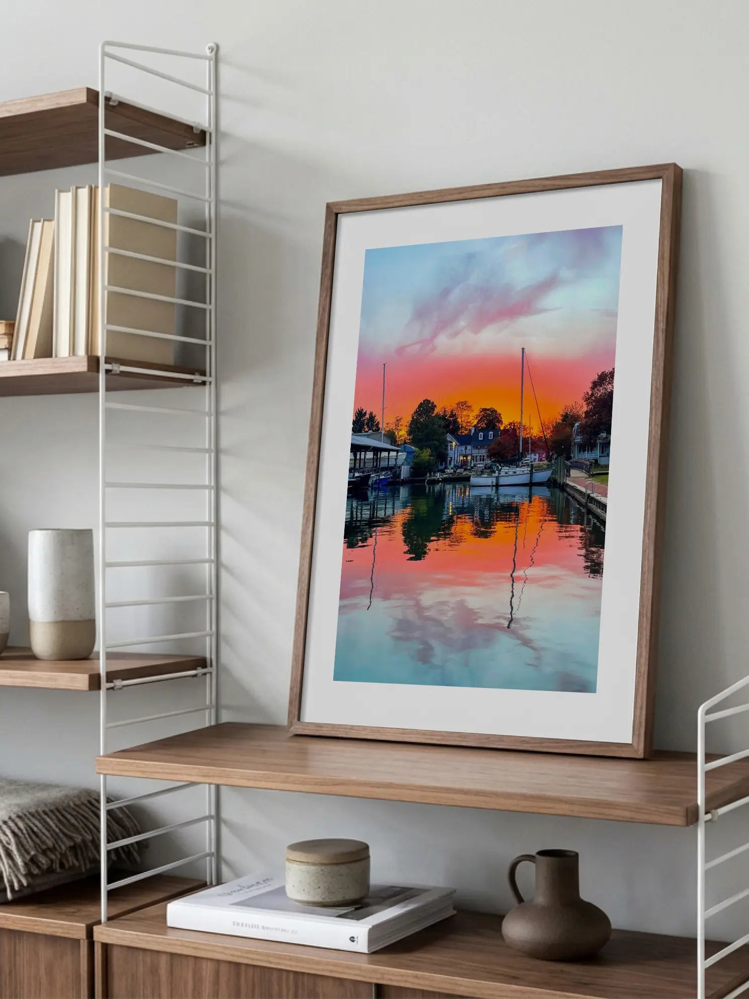 Sunset Harbor Poster
