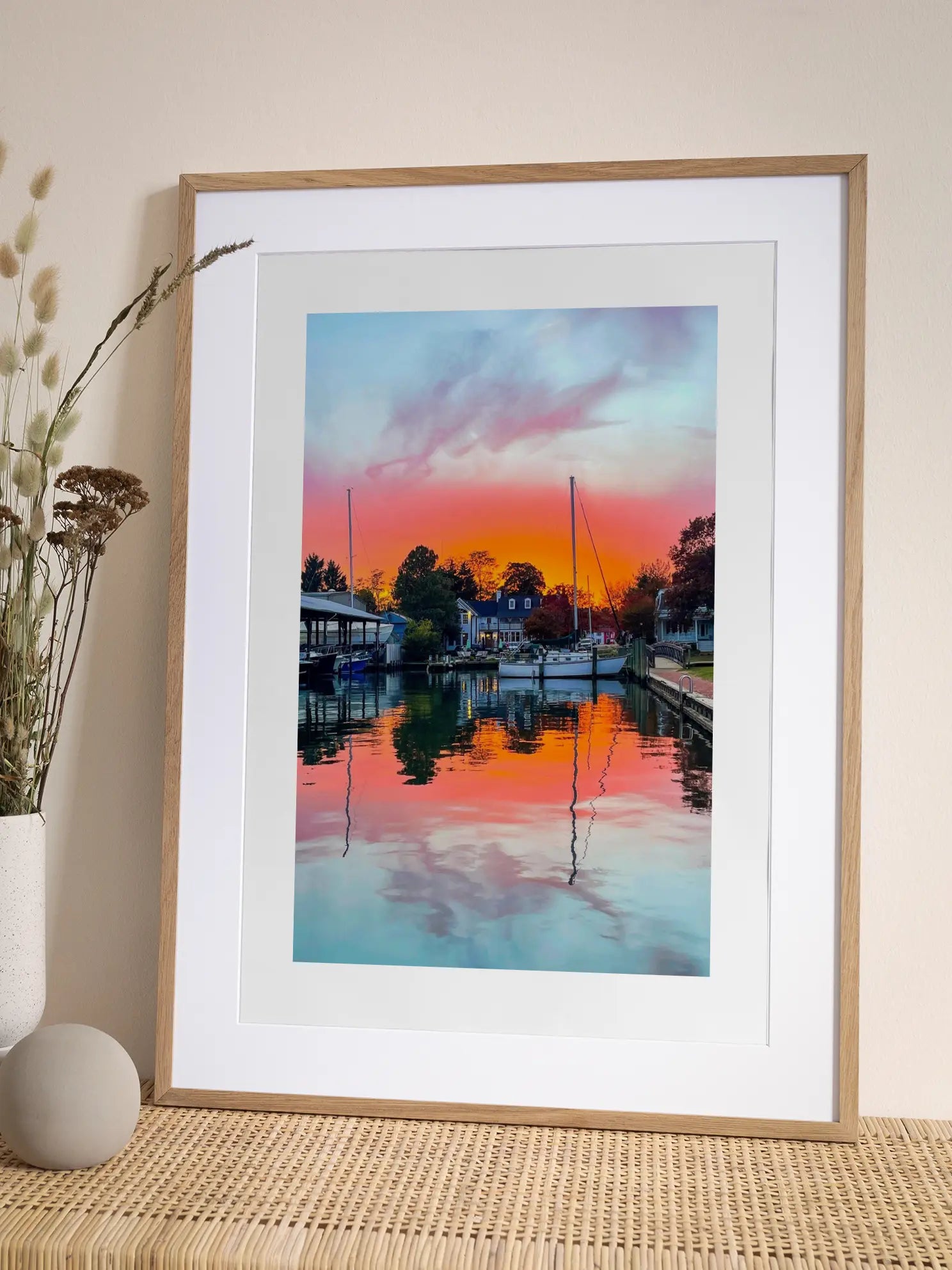 Sunset Harbor Poster