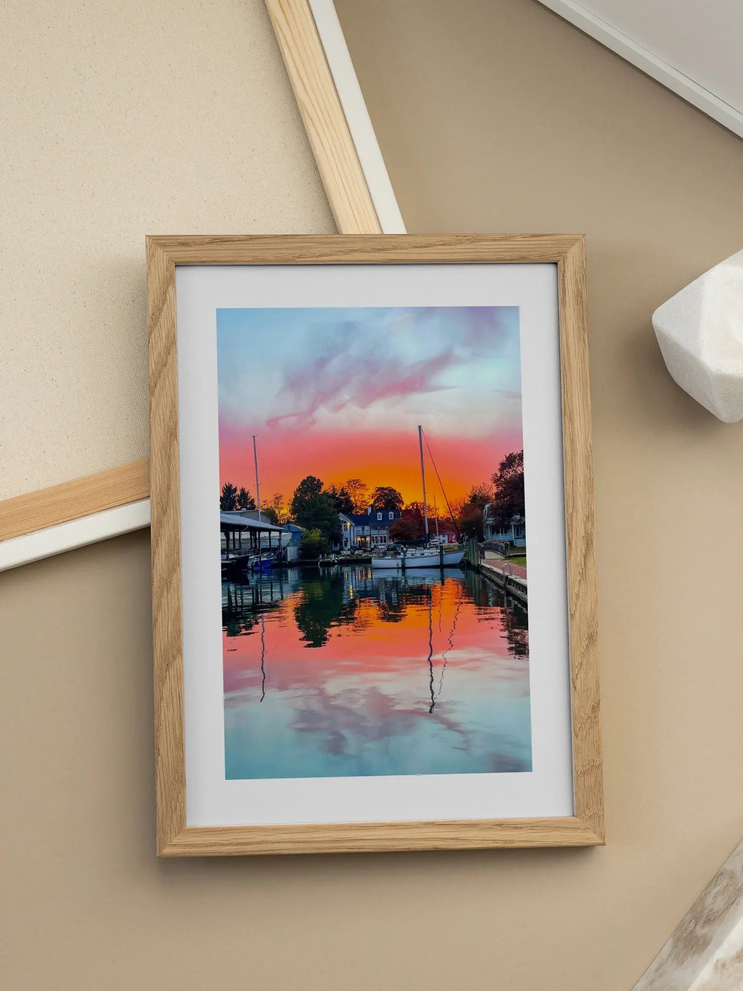 Sunset Harbor Poster