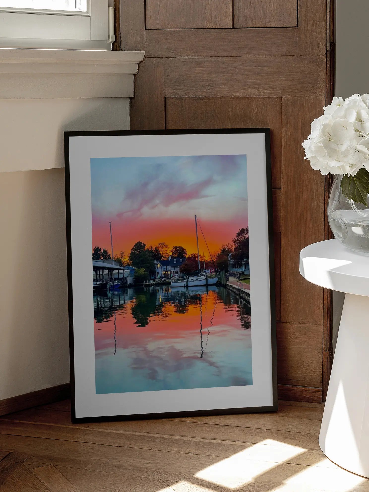 Sunset Harbor Poster