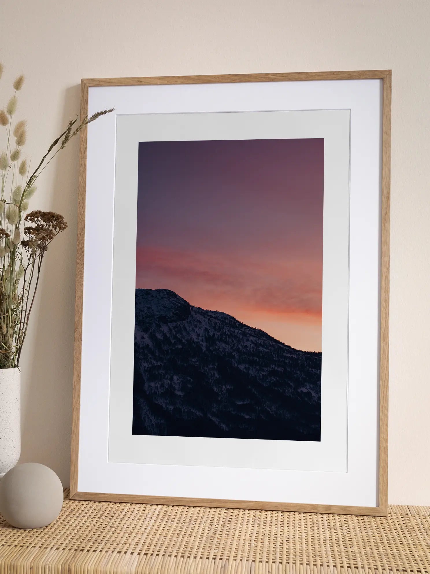 Sunset in the Mountains Poster