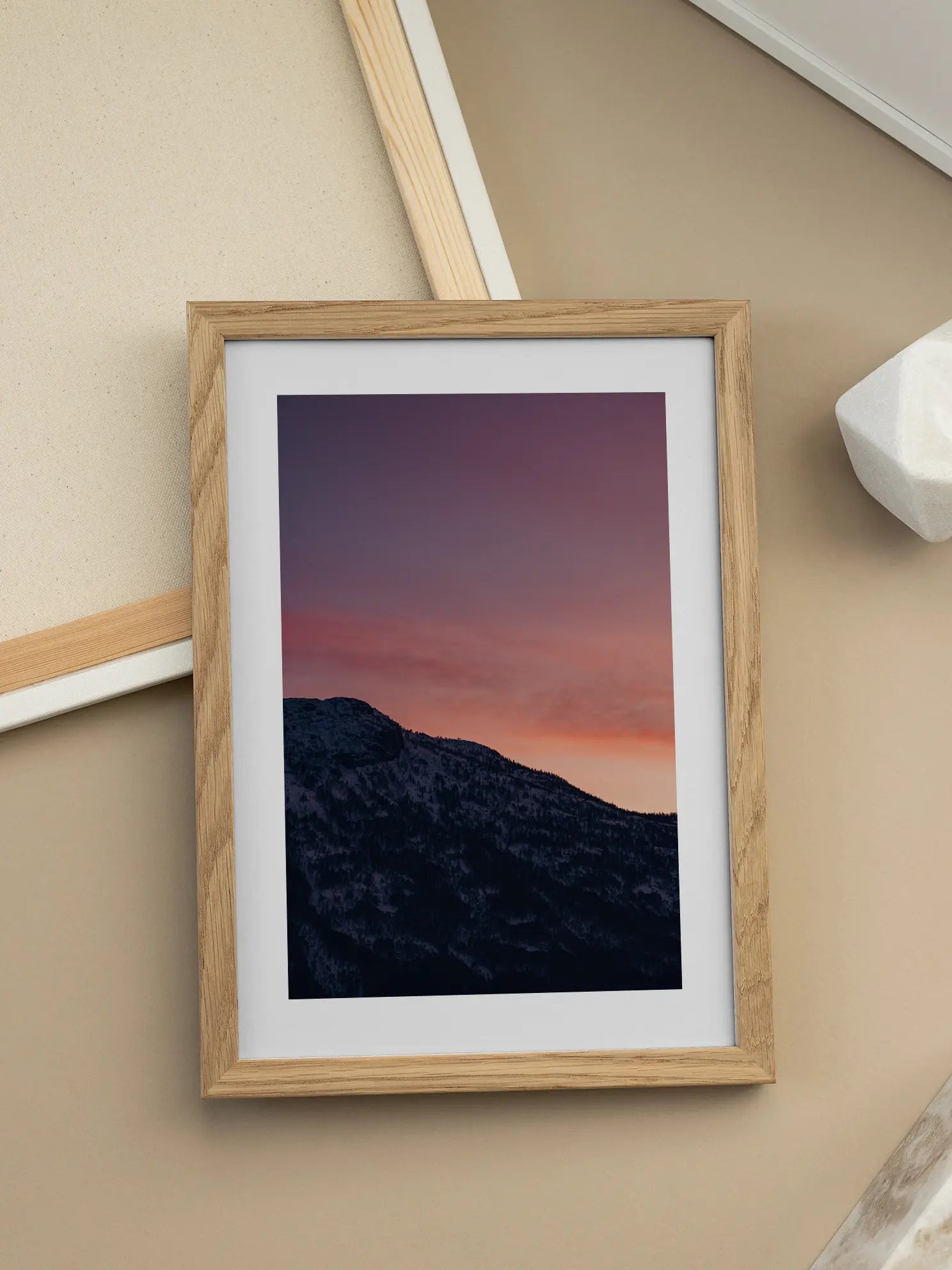 Sunset in the Mountains Poster
