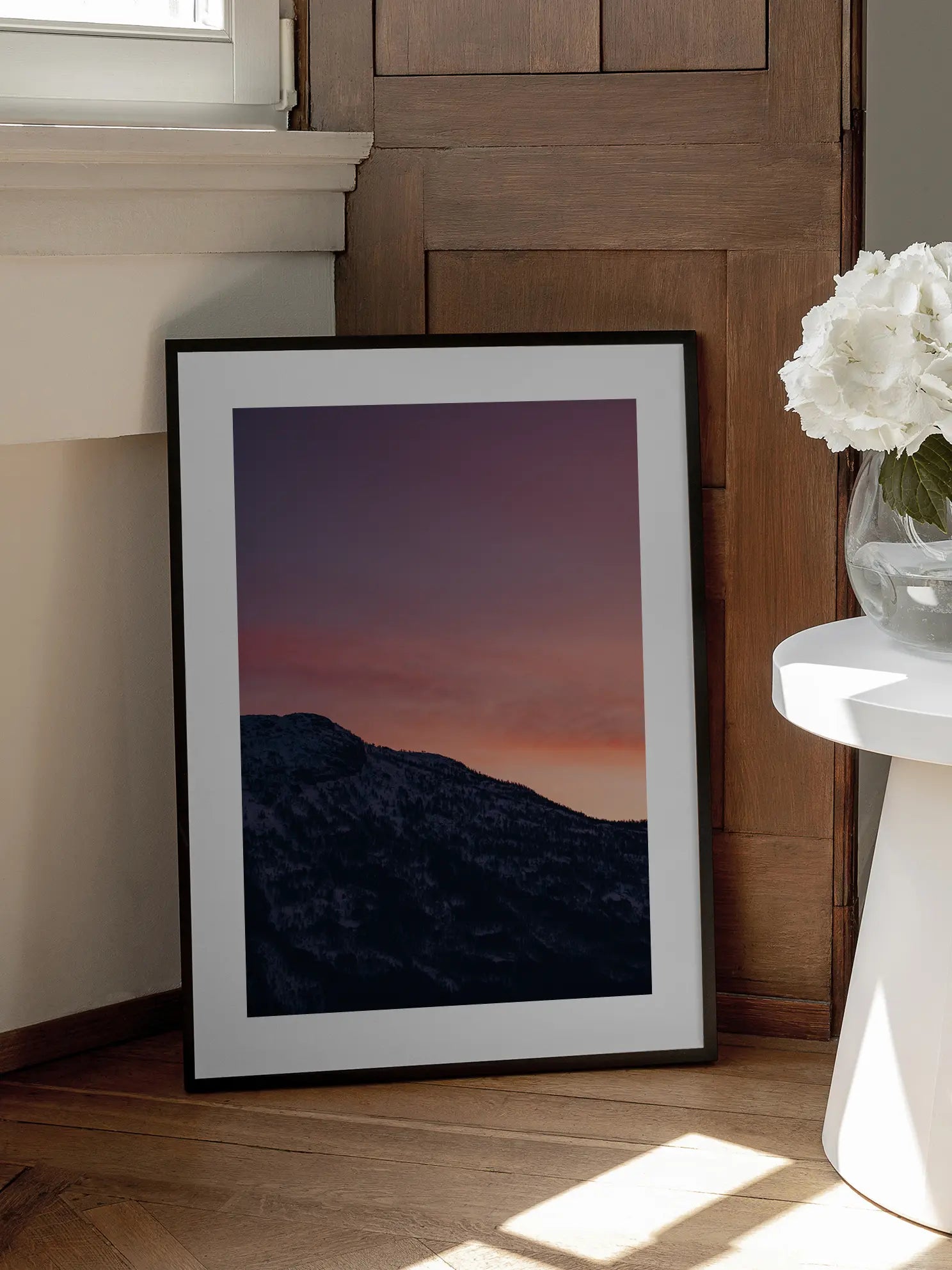 Sunset in the Mountains Poster