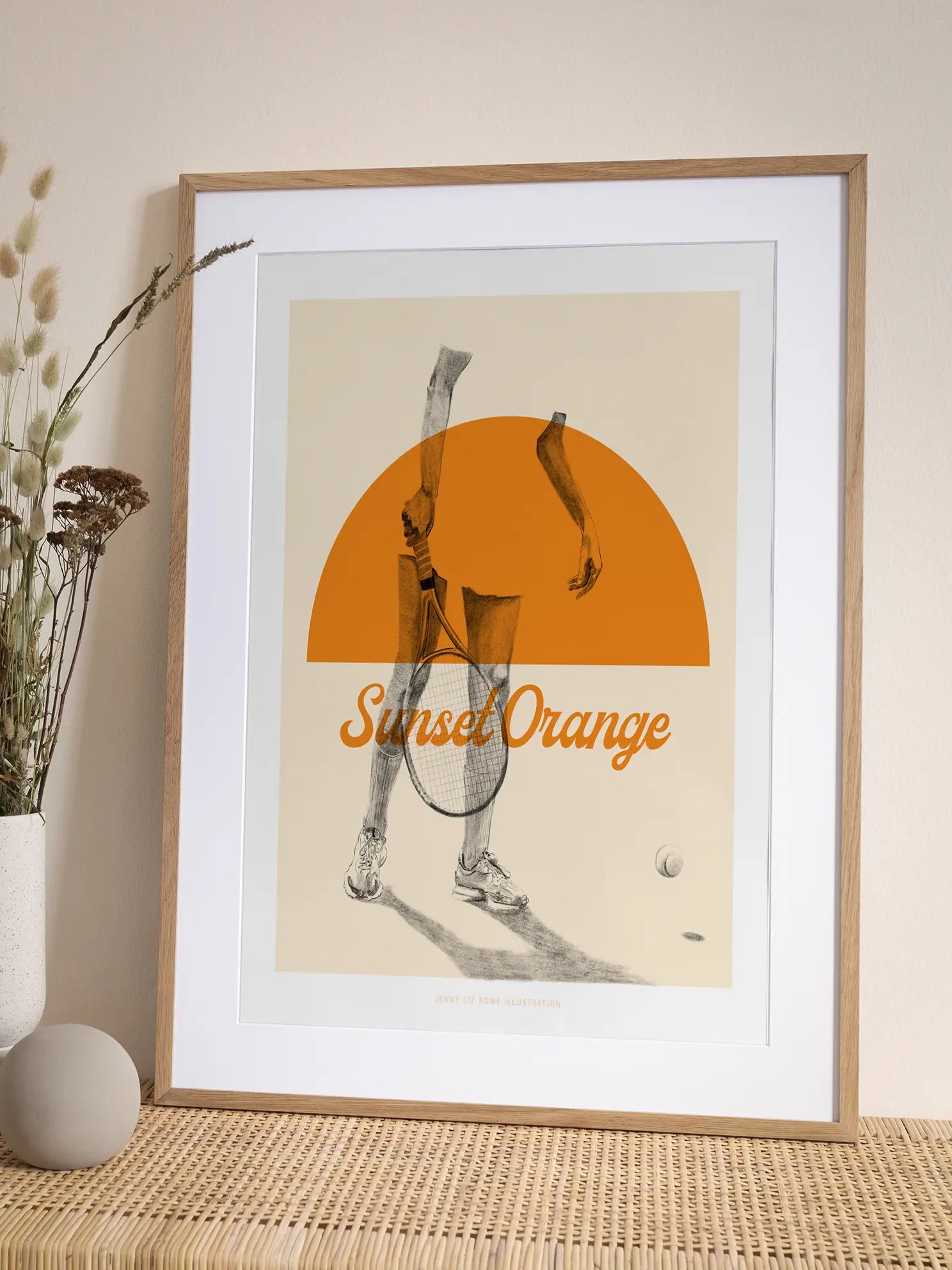 Sunset Orange Poster