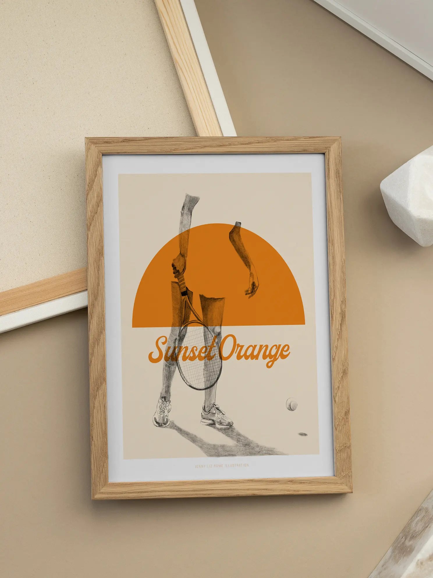 Sunset Orange Poster