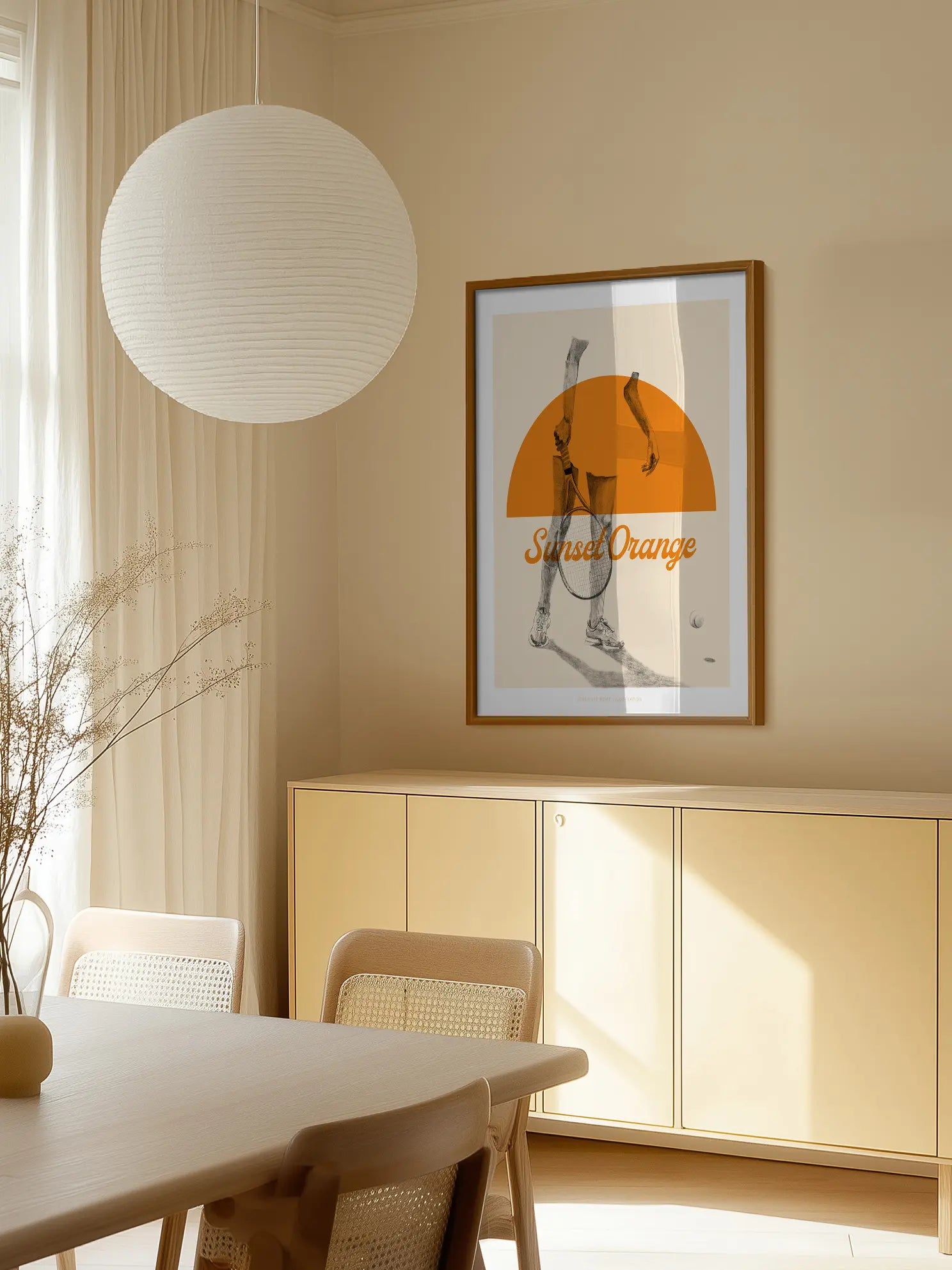 Sunset Orange Poster
