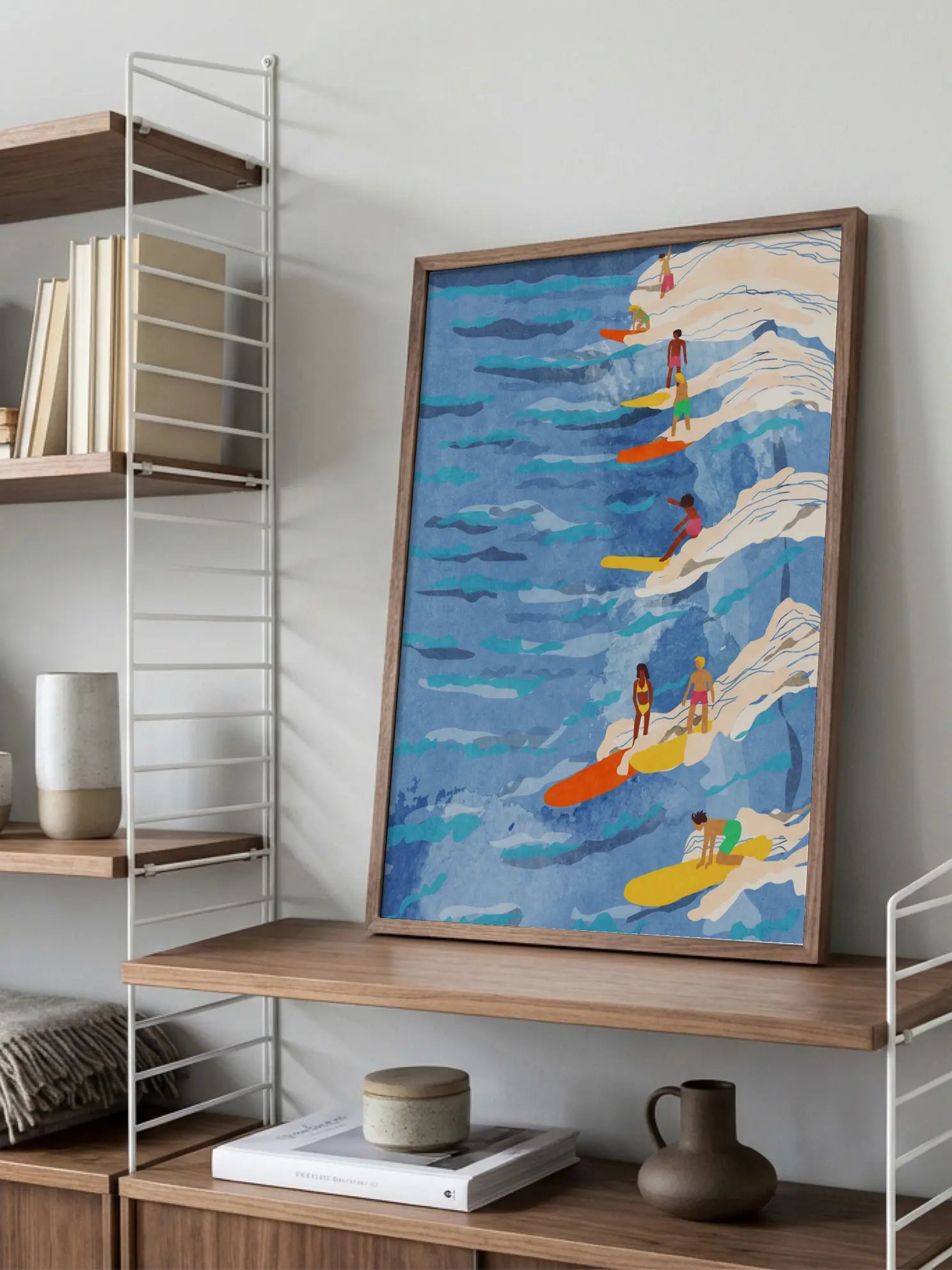 Surfers Minimalist Poster