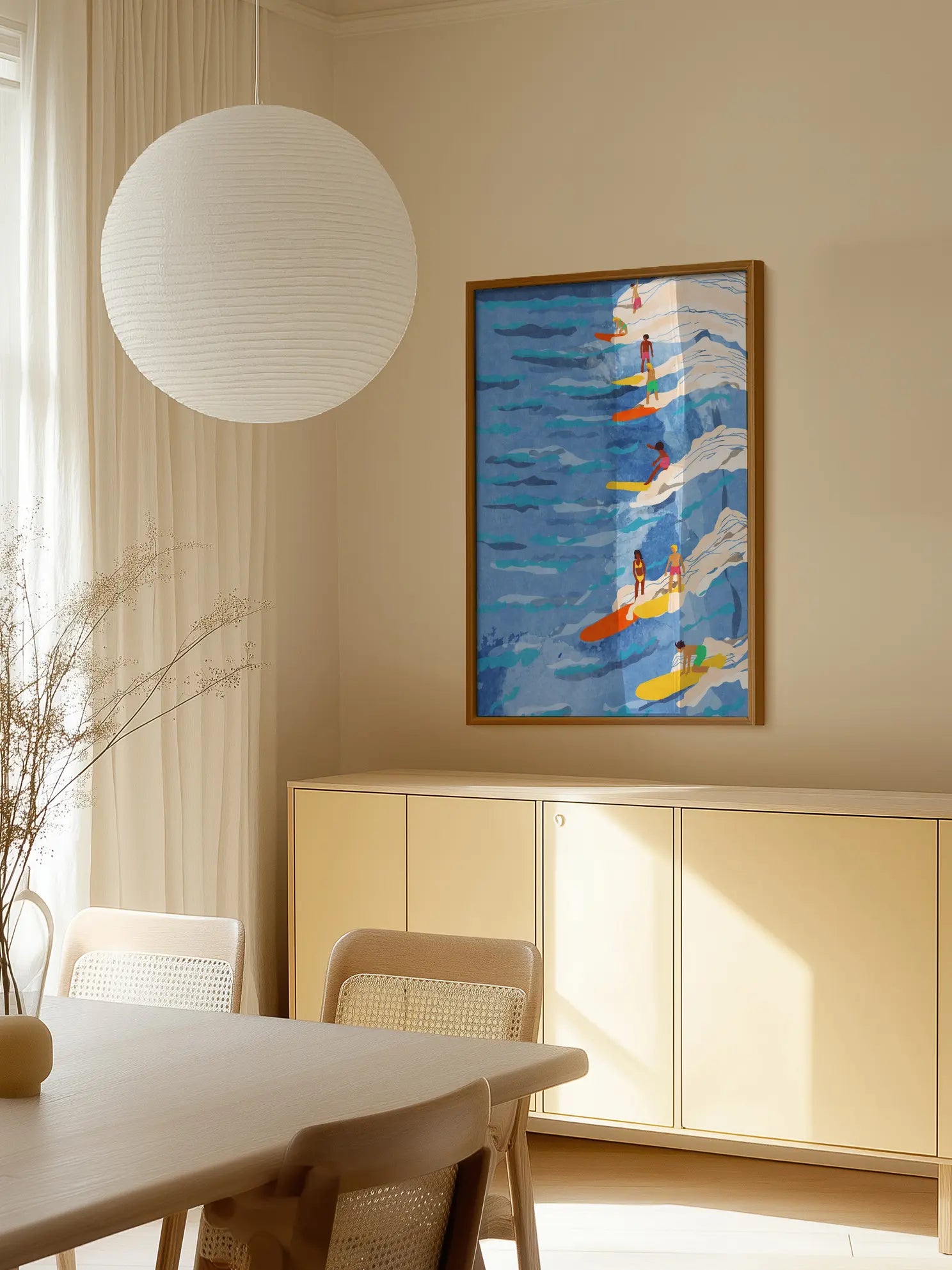 Surfers Minimalist Poster
