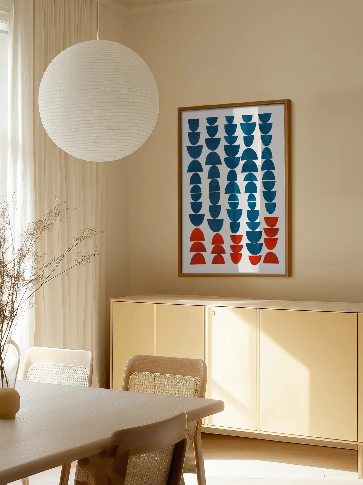 Teal Mango Poster
