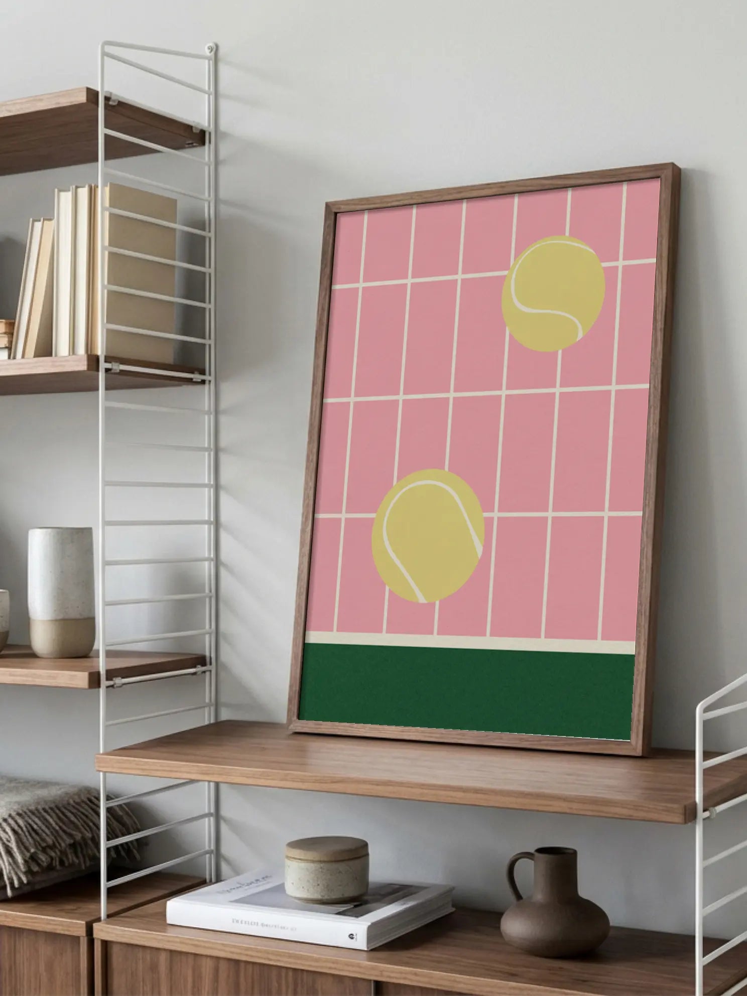 Tennis Court Shapes Poster