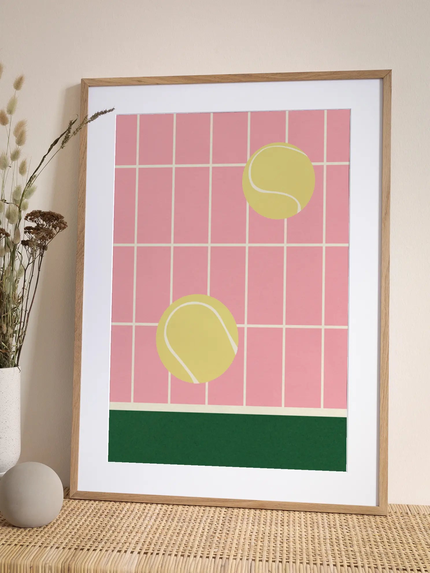 Tennis Court Shapes Poster
