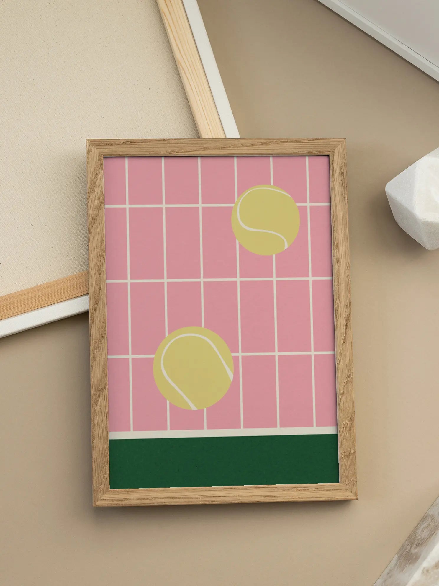 Tennis Court Shapes Poster