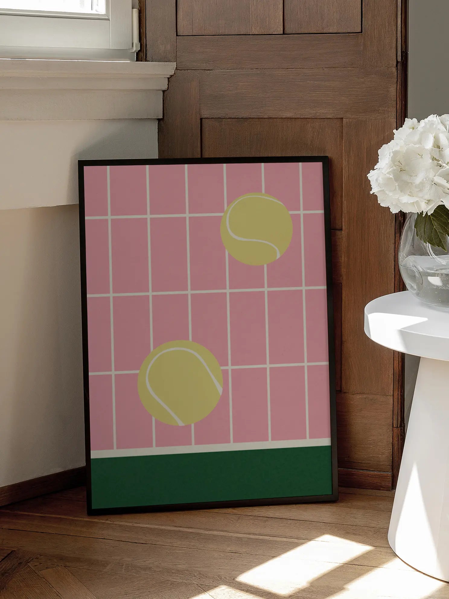 Tennis Court Shapes Poster
