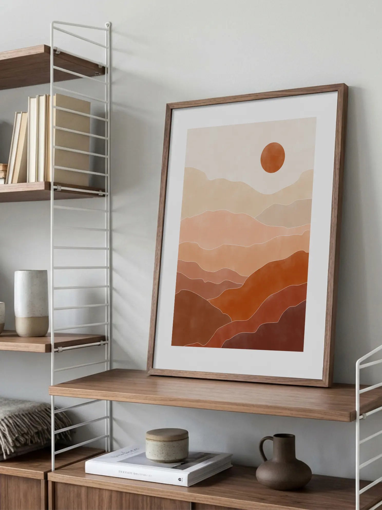Terracotta Landscape No1 Poster