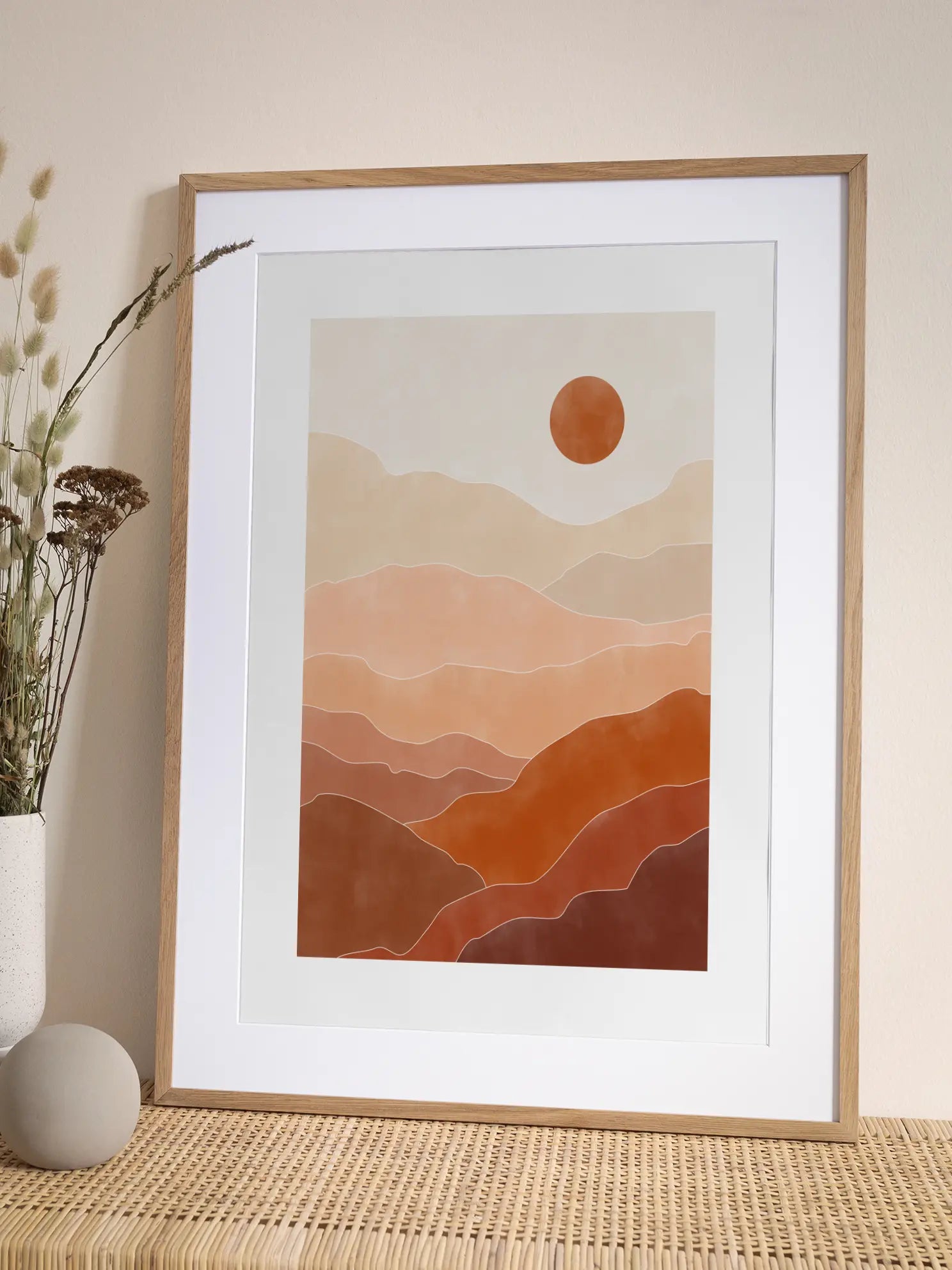 Terracotta Landscape No1 Poster