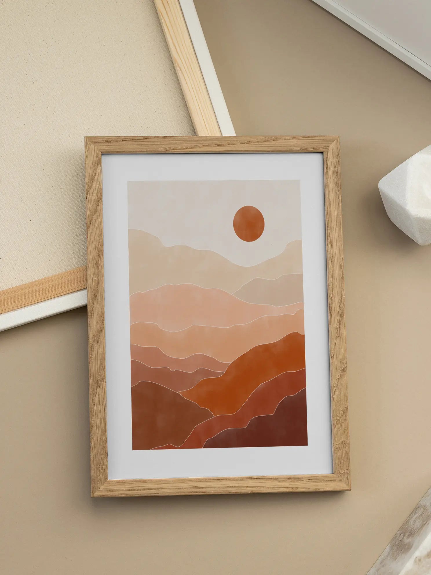 Terracotta Landscape No1 Poster