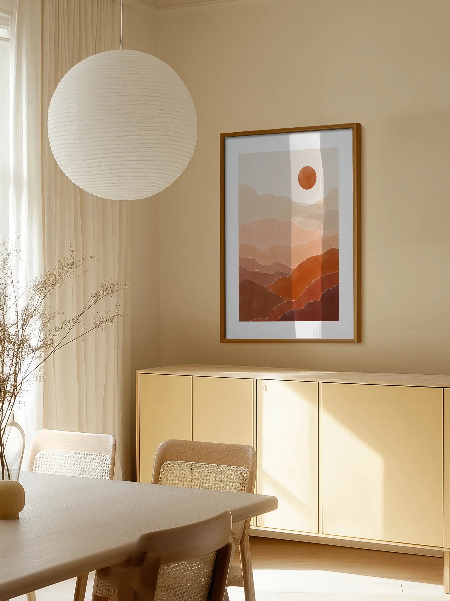 Terracotta Landscape No1 Poster