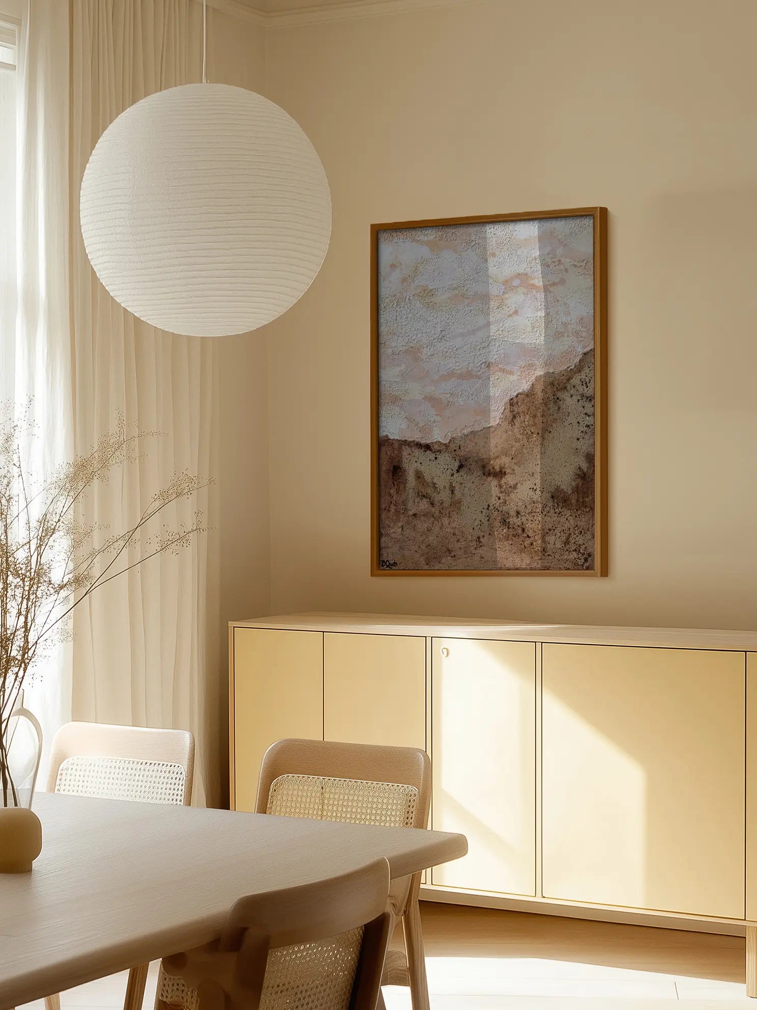 Textured Landscape Poster