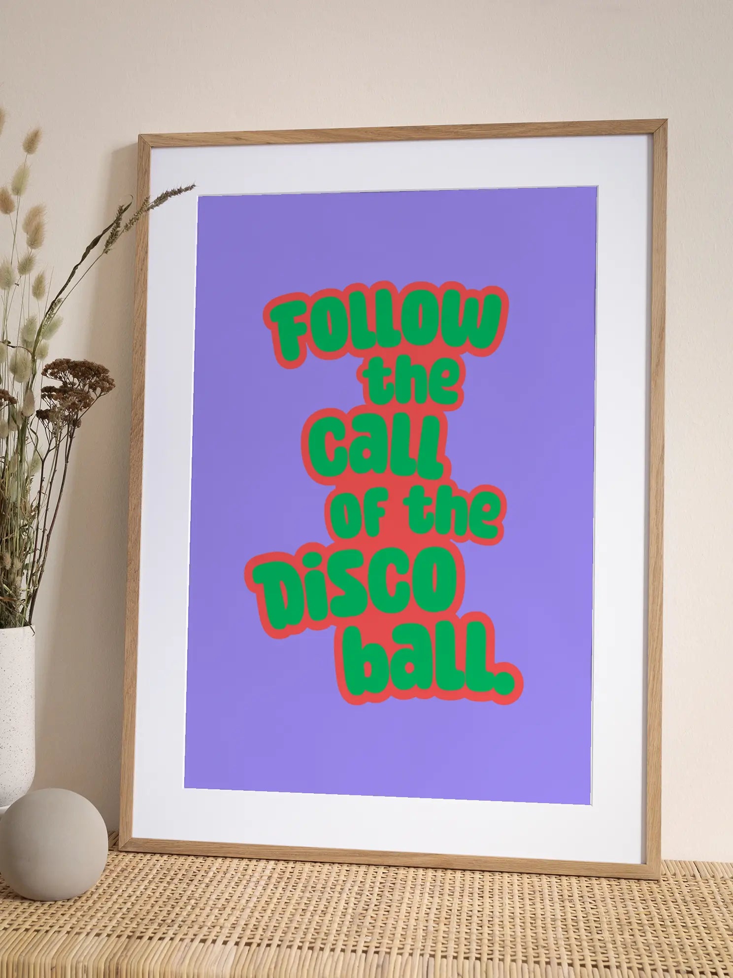 The Call of the Disco Ball Poster