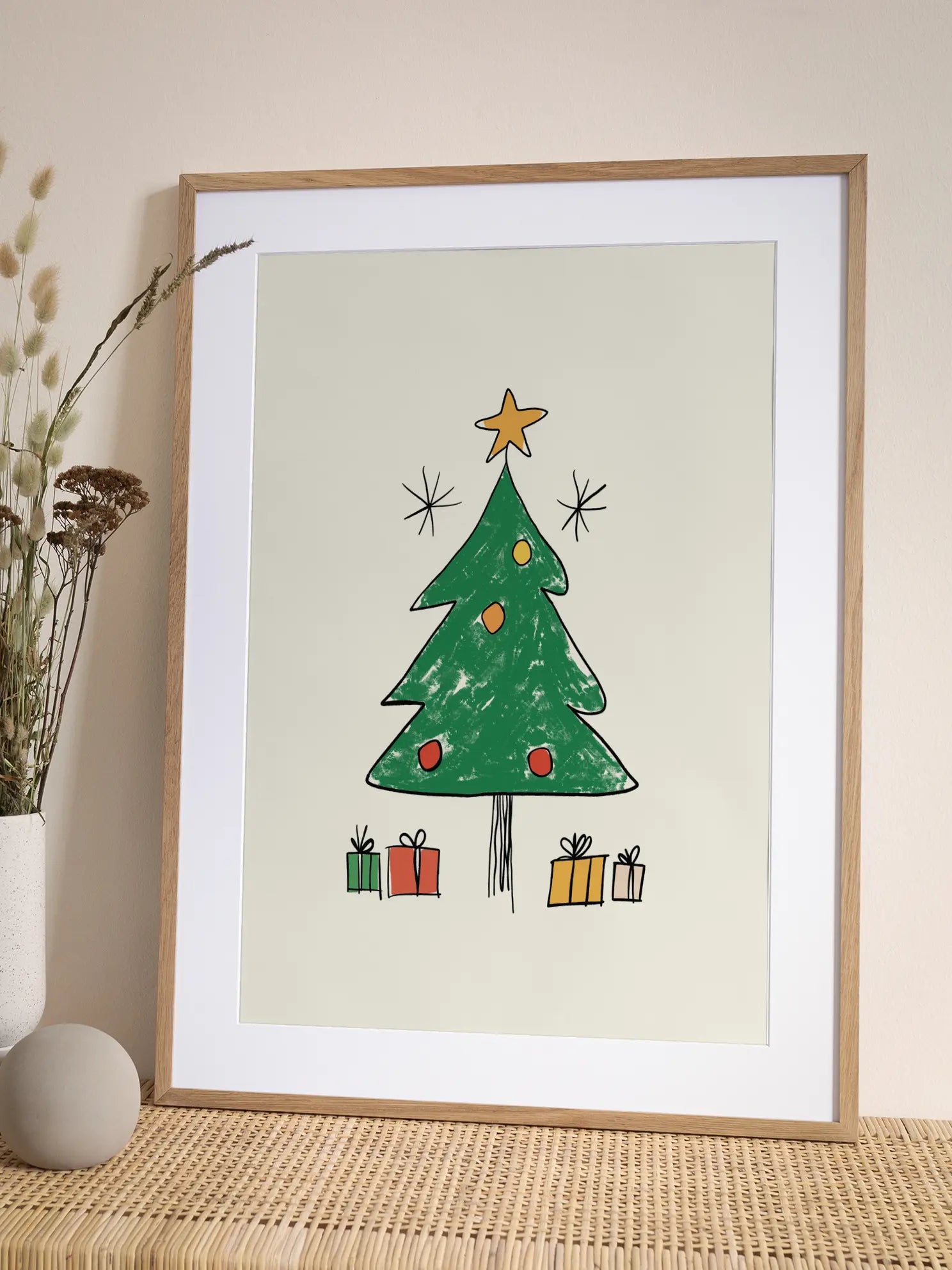 The Christmas Tree Sketch Poster