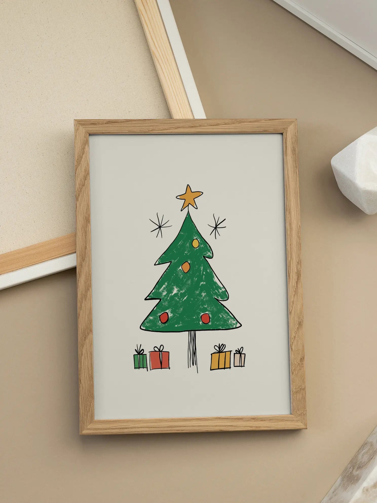 The Christmas Tree Sketch Poster