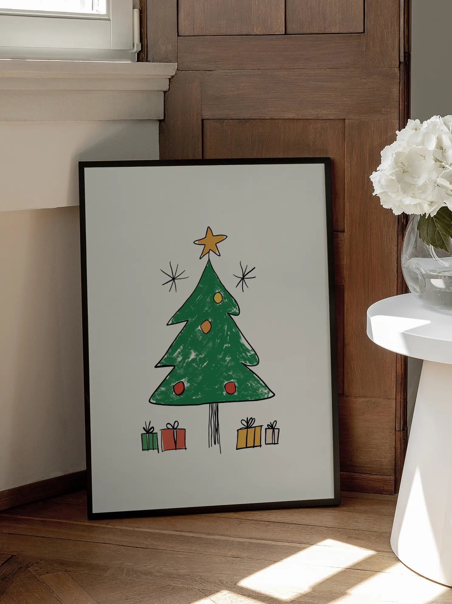 The Christmas Tree Sketch Poster