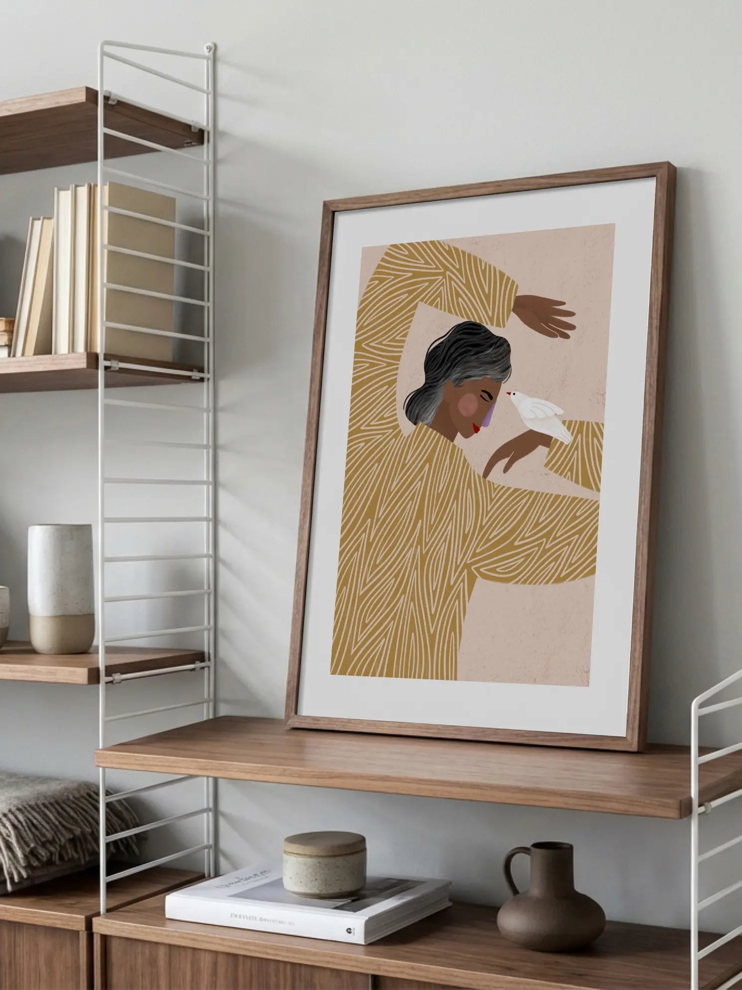 The Woman With a Bird Poster