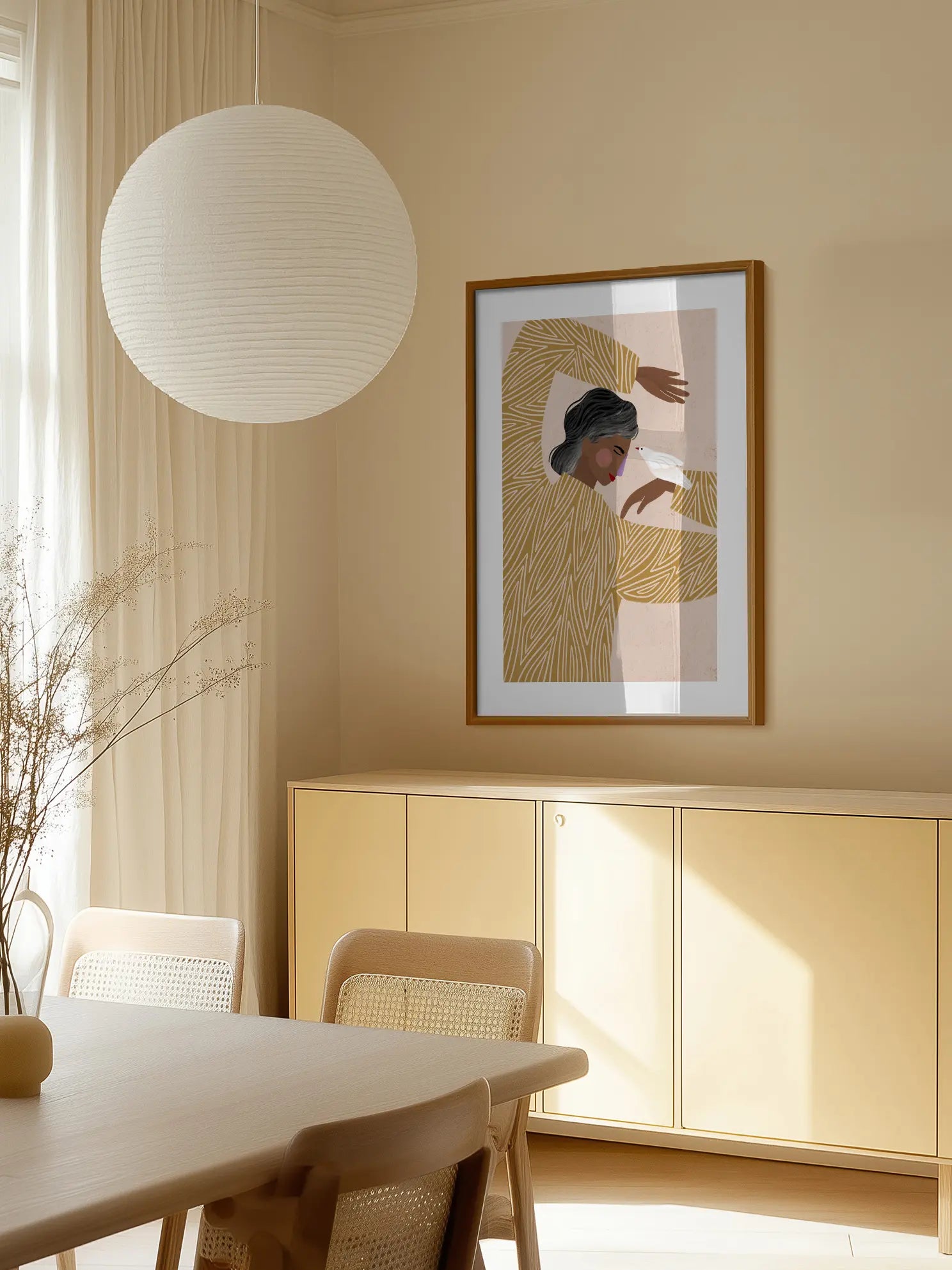 The Woman With a Bird Poster