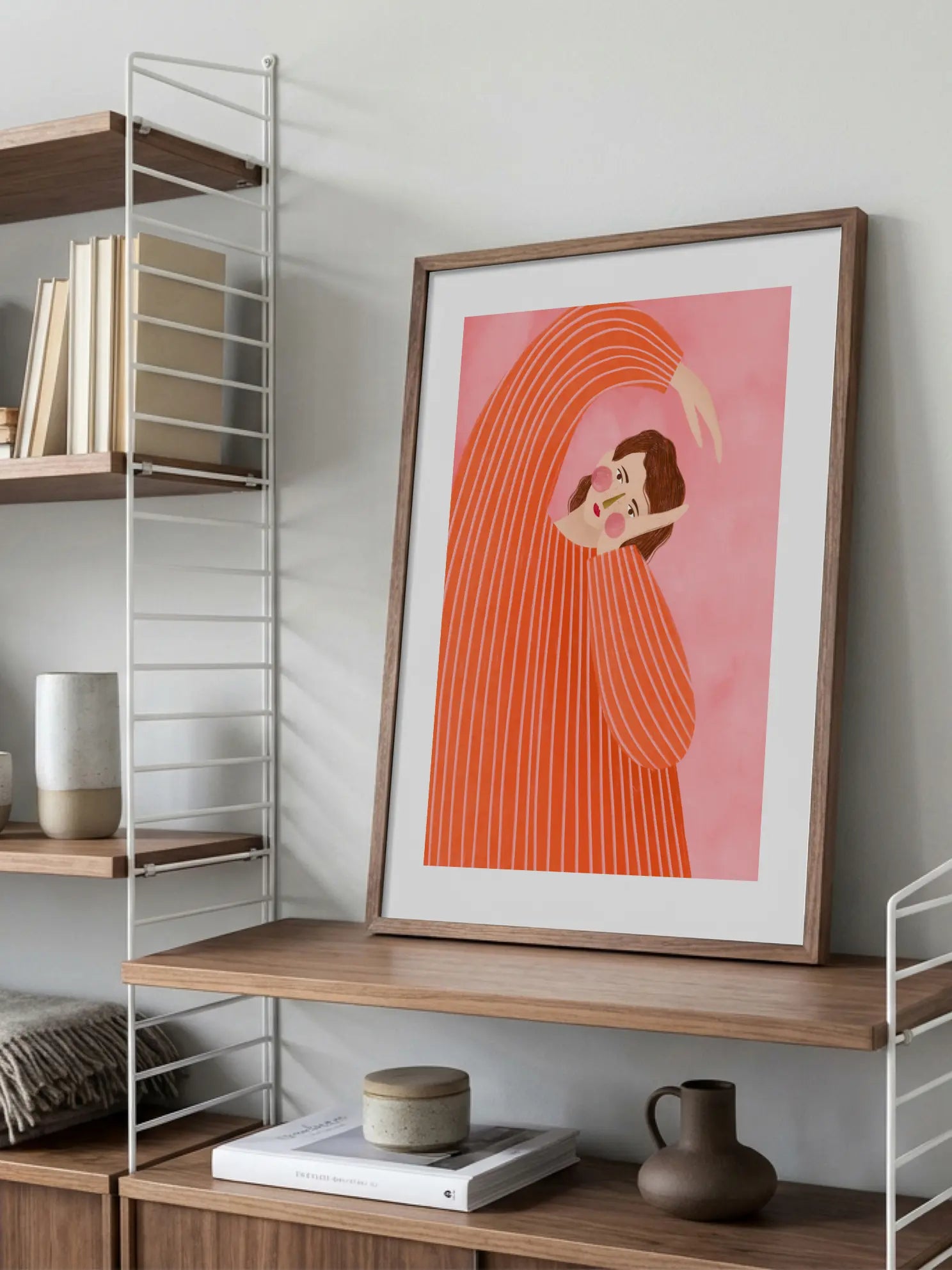 The Woman With the Orange Dress Poster