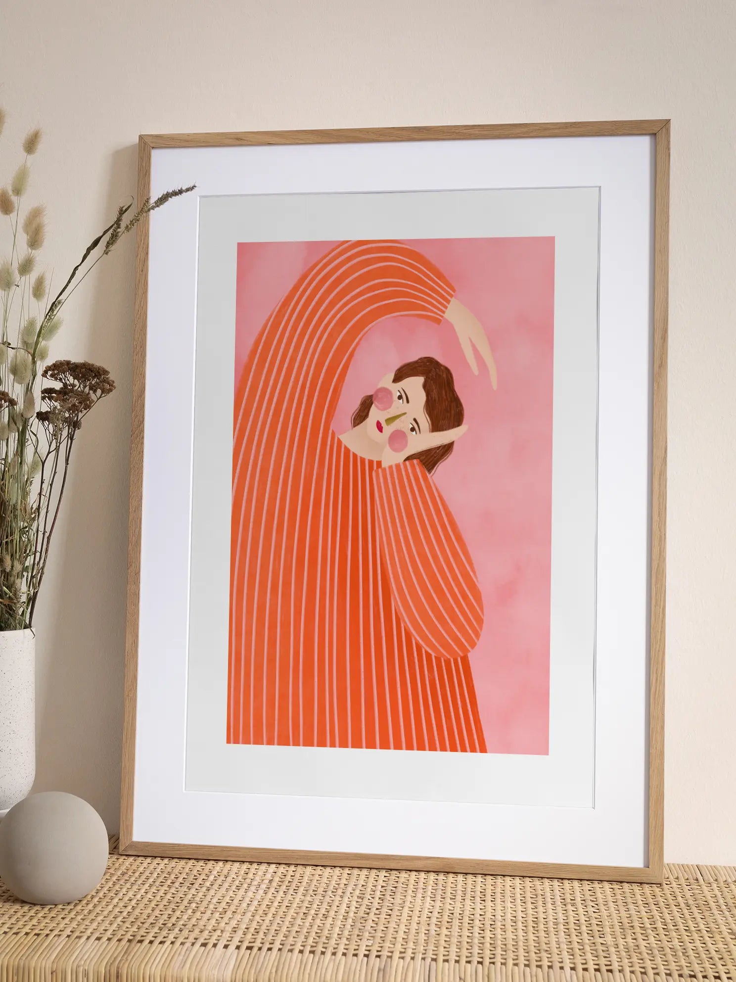 The Woman With the Orange Dress Poster
