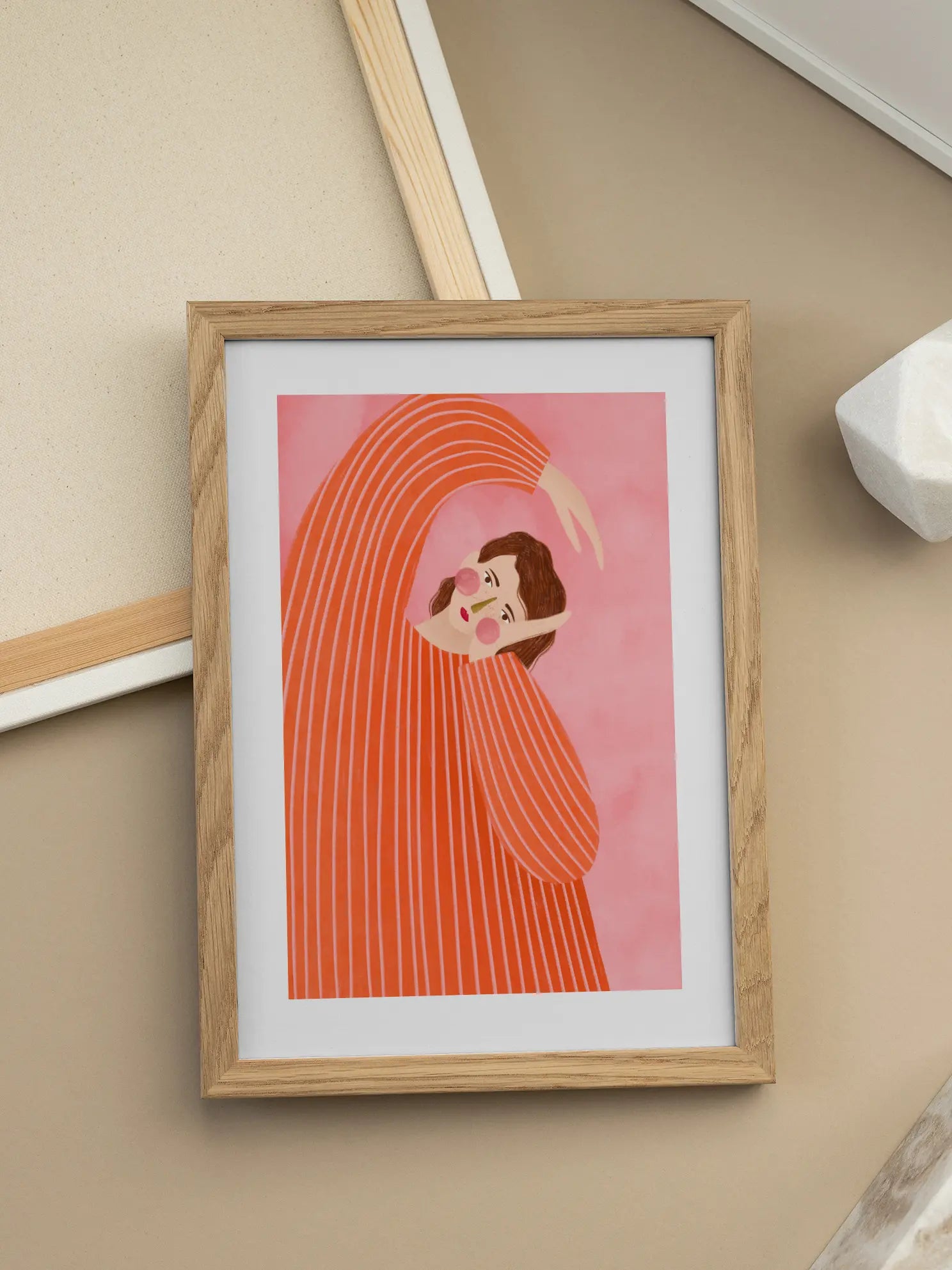 The Woman With the Orange Dress Poster