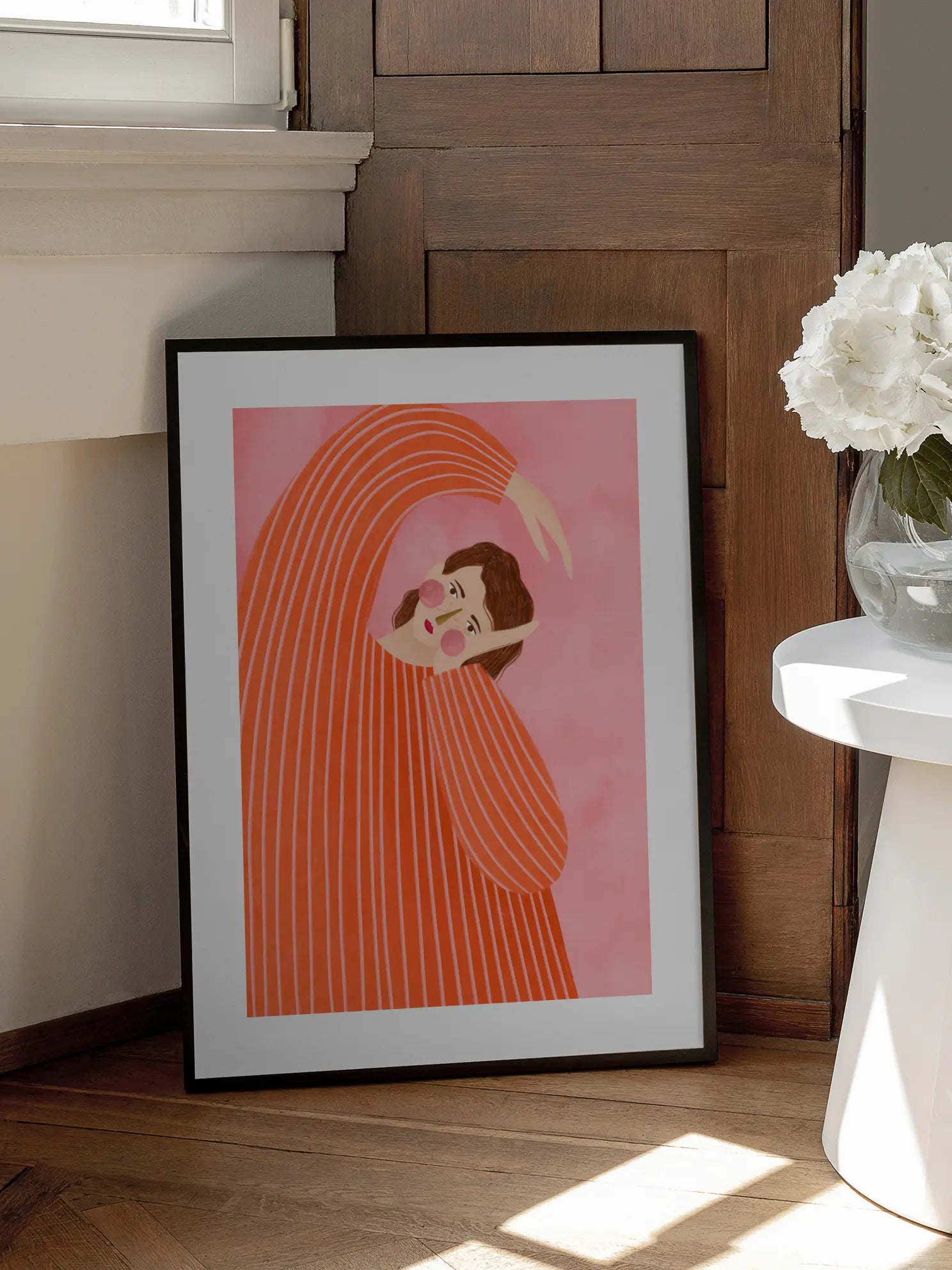 The Woman With the Orange Dress Poster