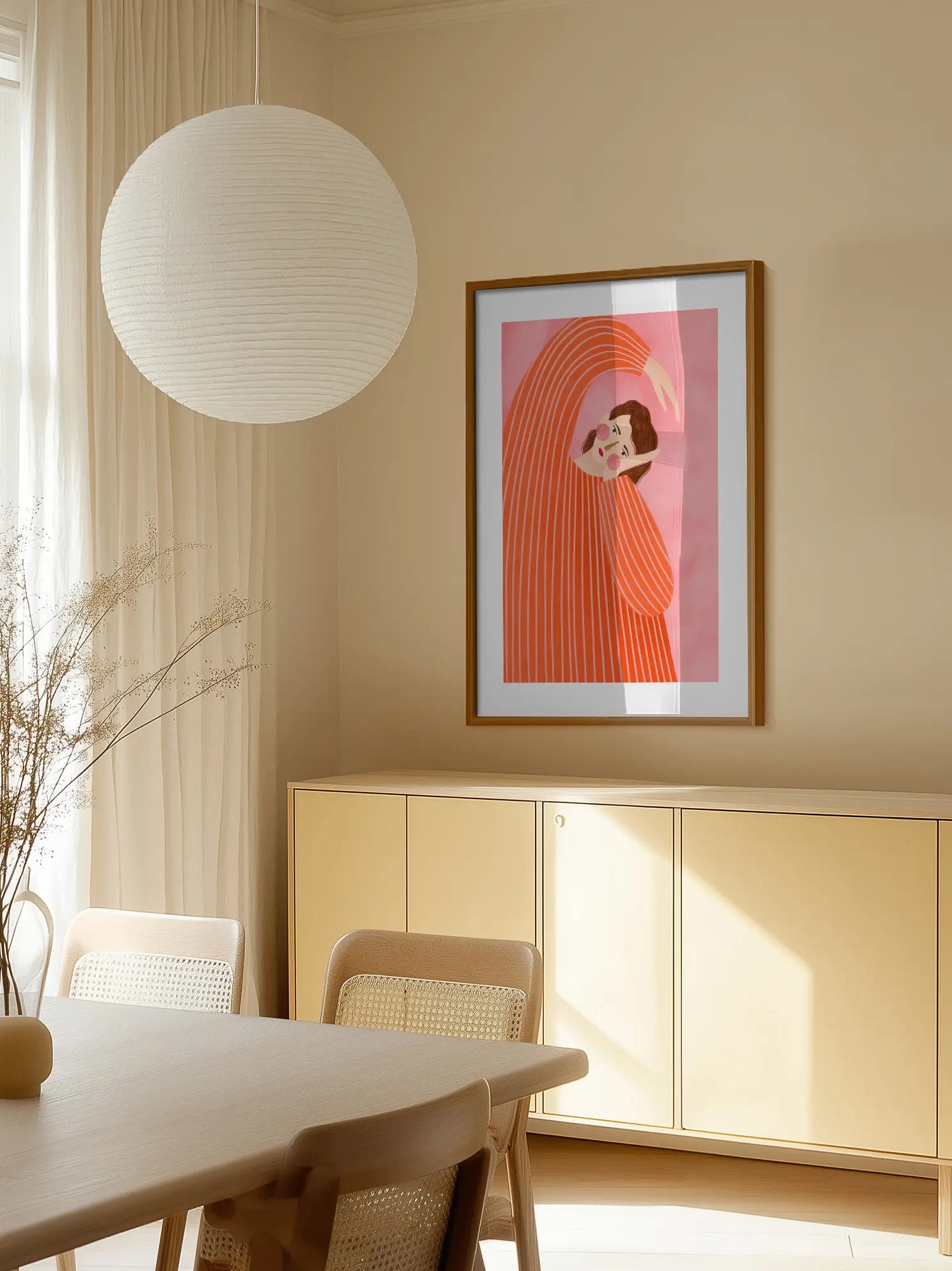 The Woman With the Orange Dress Poster